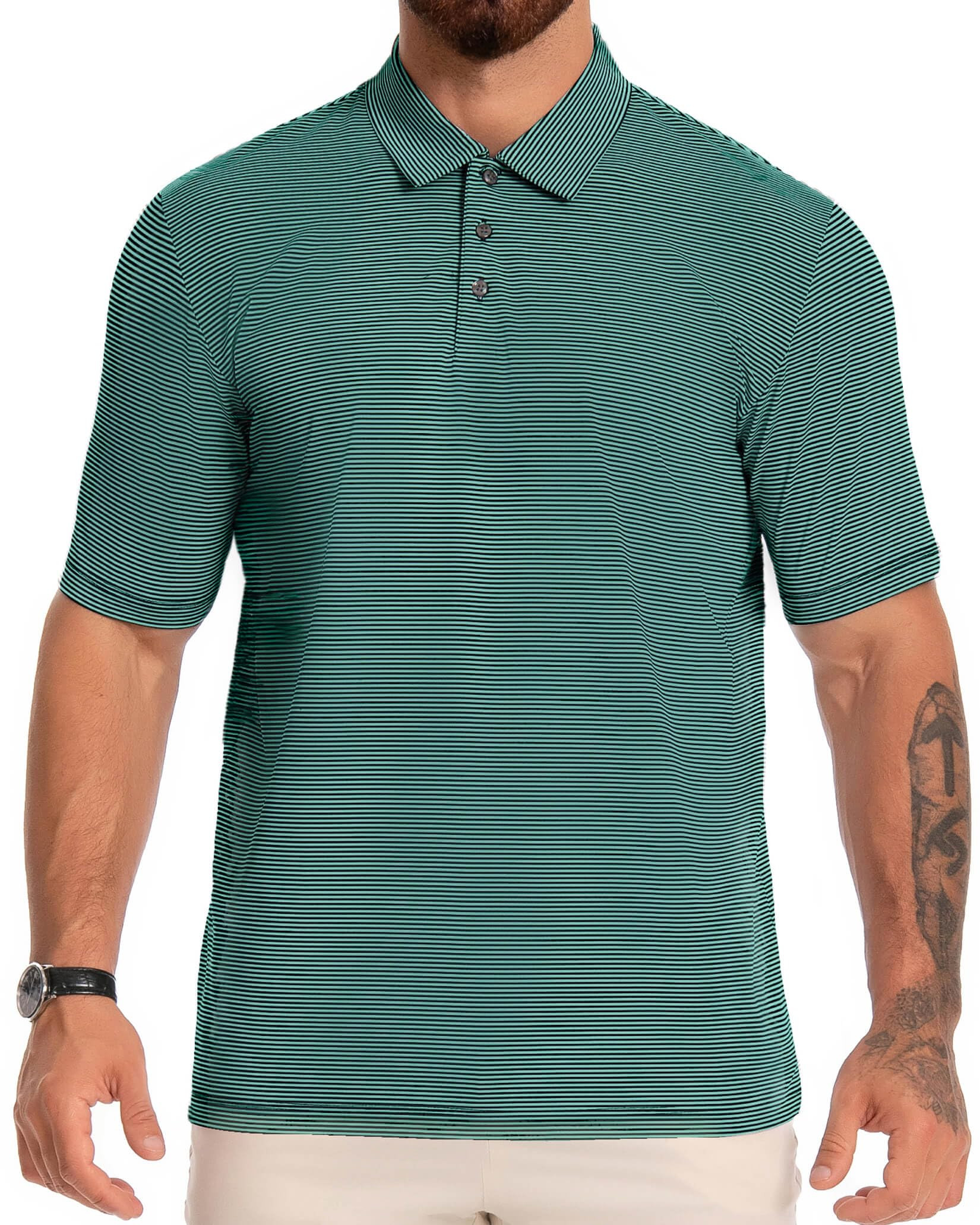Men's Golf Polo Shirt - Green L-image-131ccc71-d98e-4c68-bf74-0db74394bdd8-138016