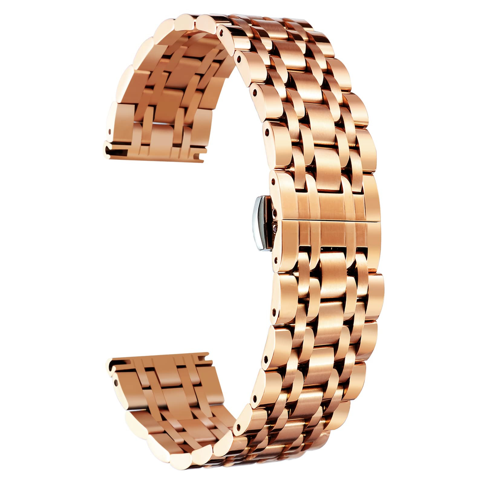 Stainless Steel Watch Strap - Rose Gold 19mm-image-0fcfa3ad-1388-4f8d-ac62-f6db4d888436-138184