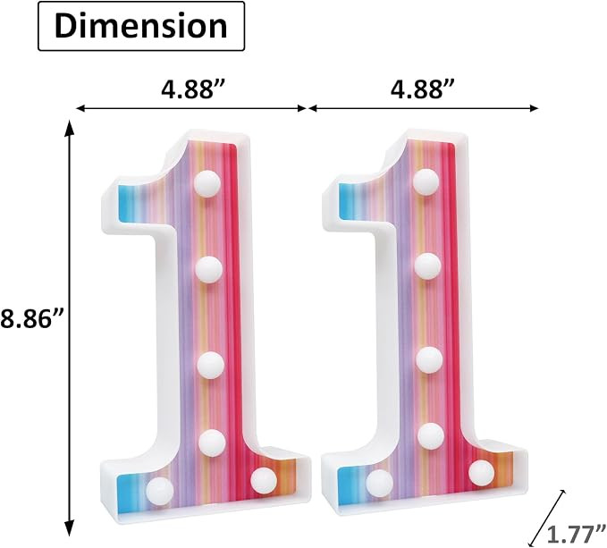 LED Number Lamp 16-Colour Remote - Multicolour 8.66in-image-51c6f743-3158-43d4-9464-d0b132a7b00c-103628