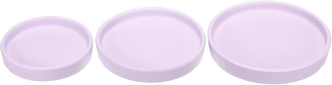 Ceramic Planter Saucers Set - Pink Purple 4/5/6 inch-image-e12ff7bf-253b-4382-8462-eae95296f5fc-266121