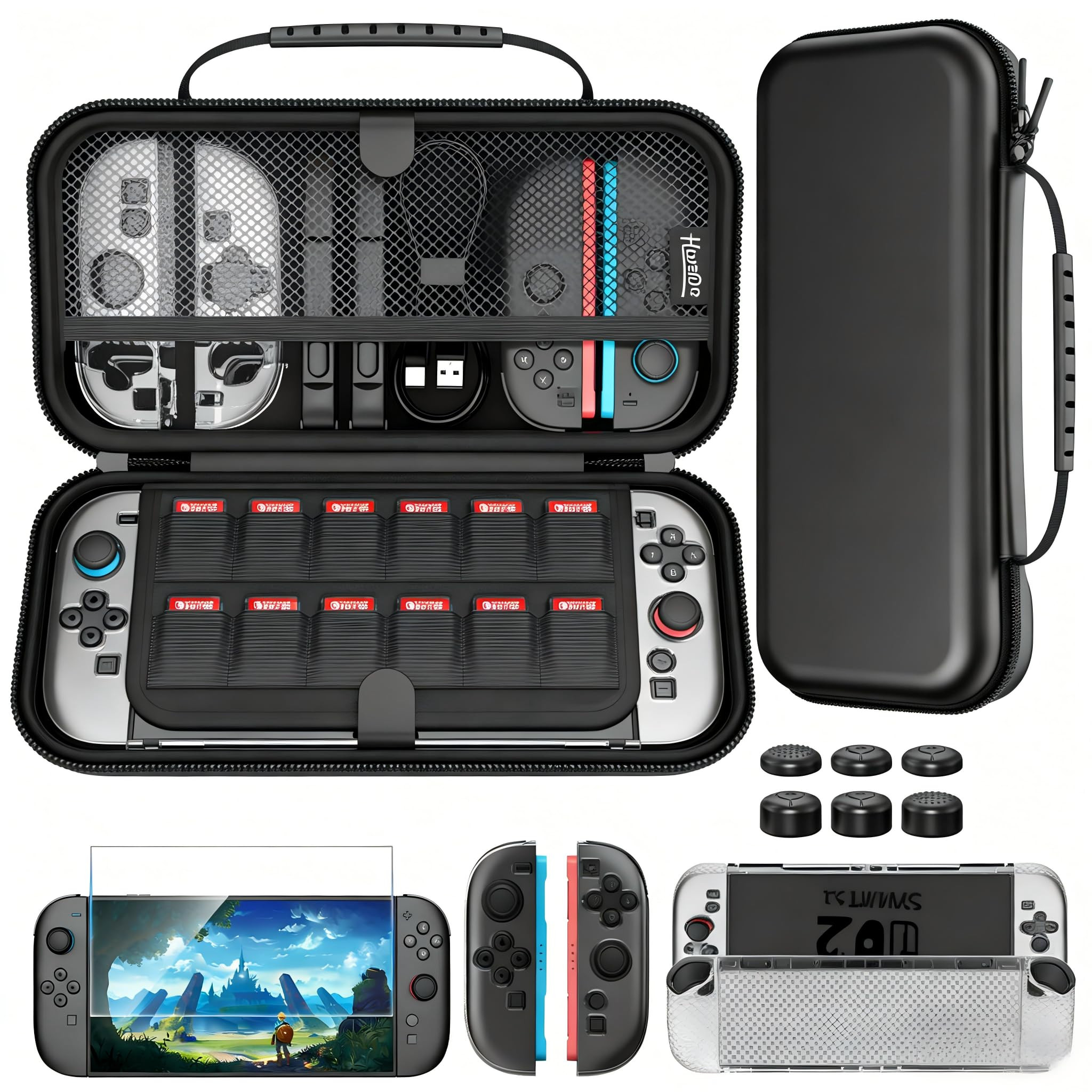Carrying Case Set for Nintendo Switch 2 - Black-image-a0e5008a-dba0-4f76-9195-f5b0c30e14e4-3785
