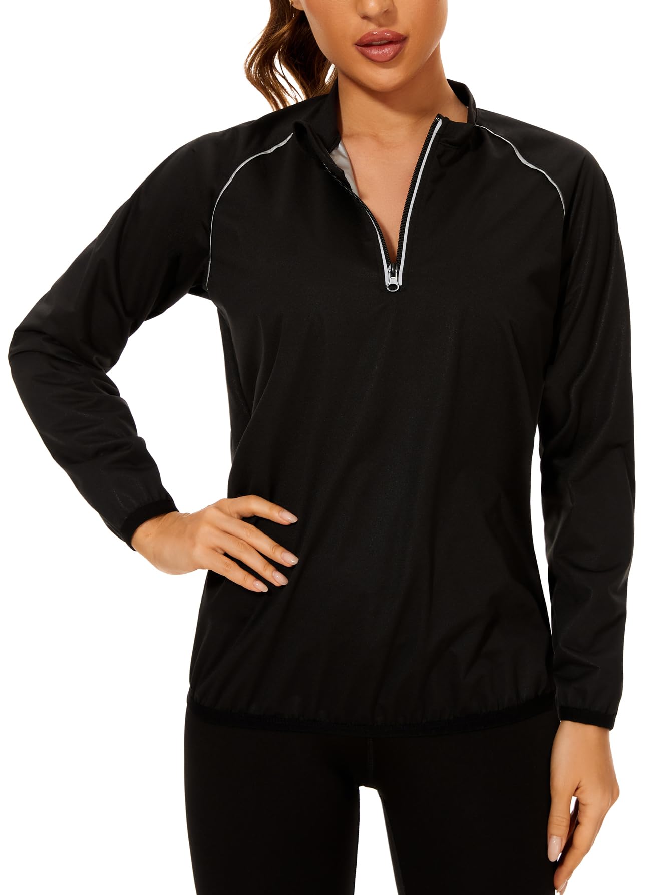 Women's Sauna Sweat Suit - Blackish Green L-image-8232f8e3-3be3-4086-a667-e3580d6b7902-128008