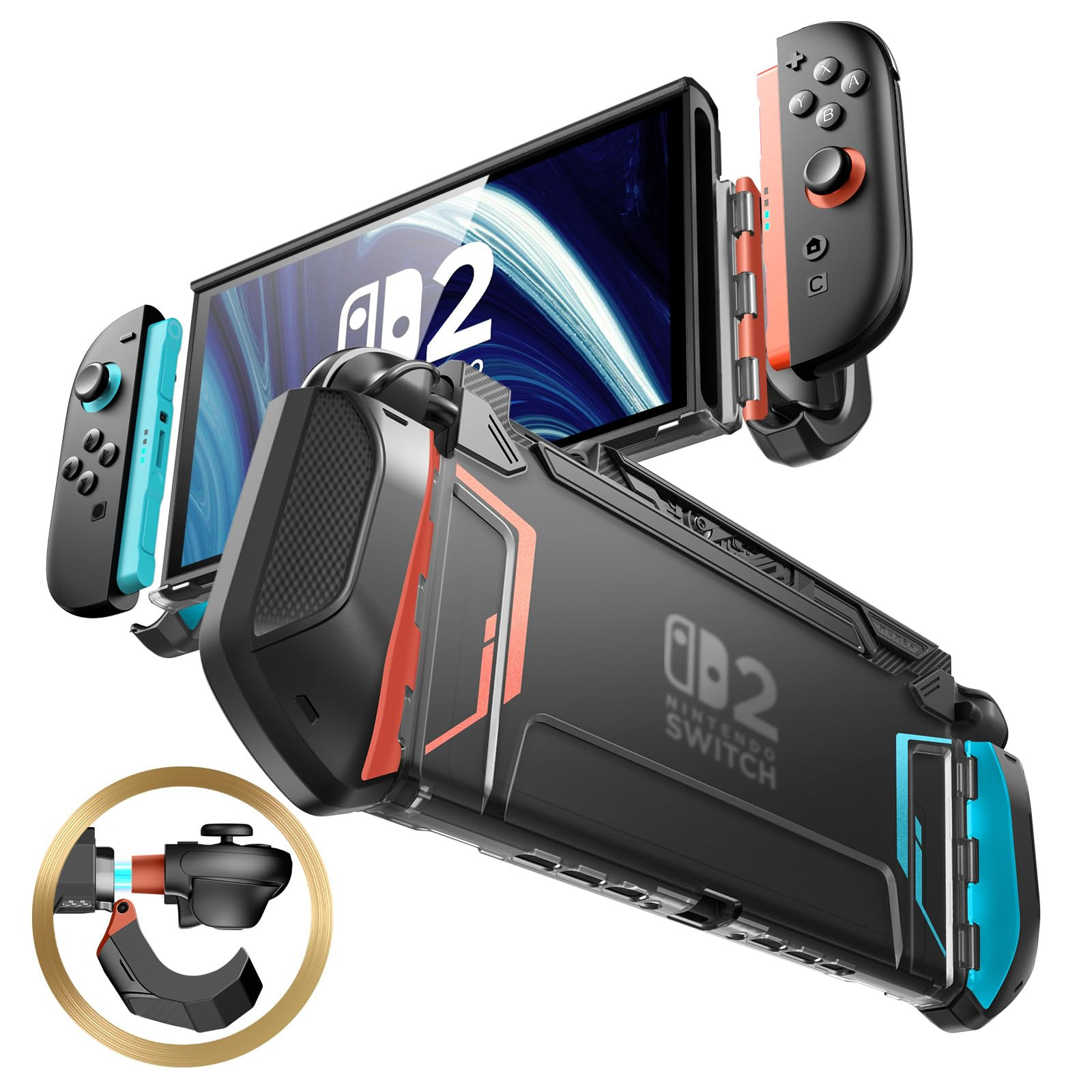 Hard Carrying Case for Nintendo Switch 2 Protective PU Shell