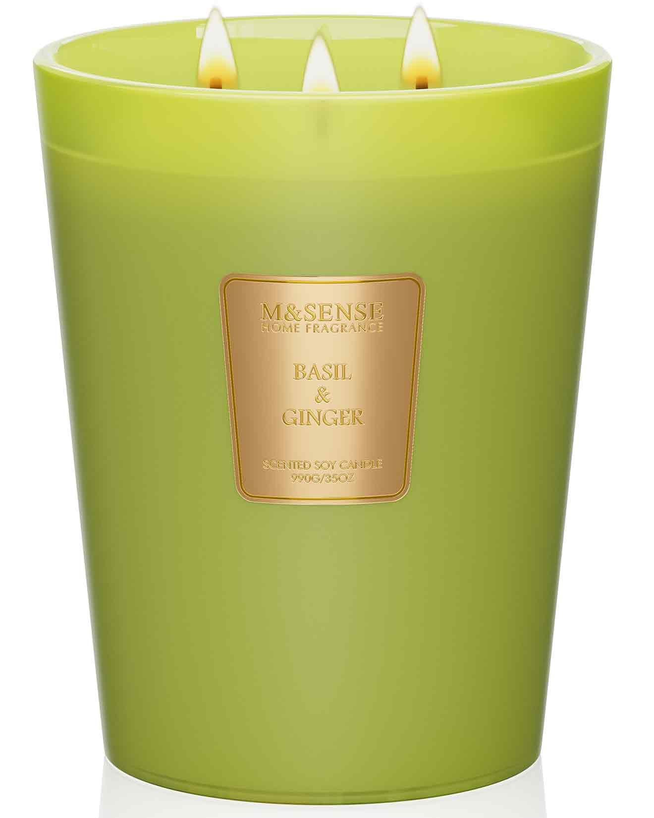 Large Soy Scented Candle 3-Wick - Basil Ginger 990g-image-b6da06e9-0b27-41b3-828d-5fa81ac230b8-1844