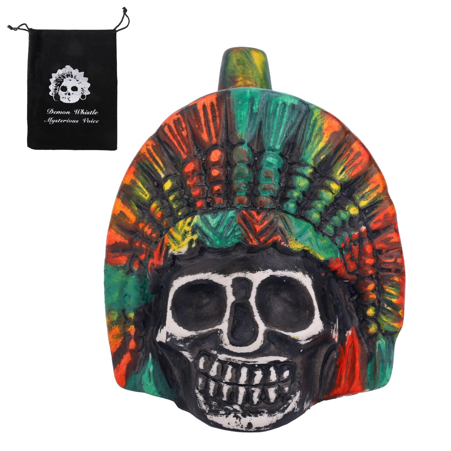 Aztec Chieftain Death Whistle - Multicolour M14202-image-aed82082-2811-4d68-80b6-38982529269a-138176