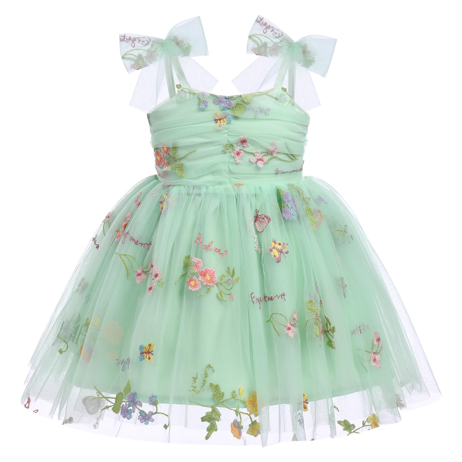 Baby Girls Sequin Tulle Dress - Light Green 2-3 Years-image-0503e60d-7fe4-40aa-9195-3d30338ca10e-127079