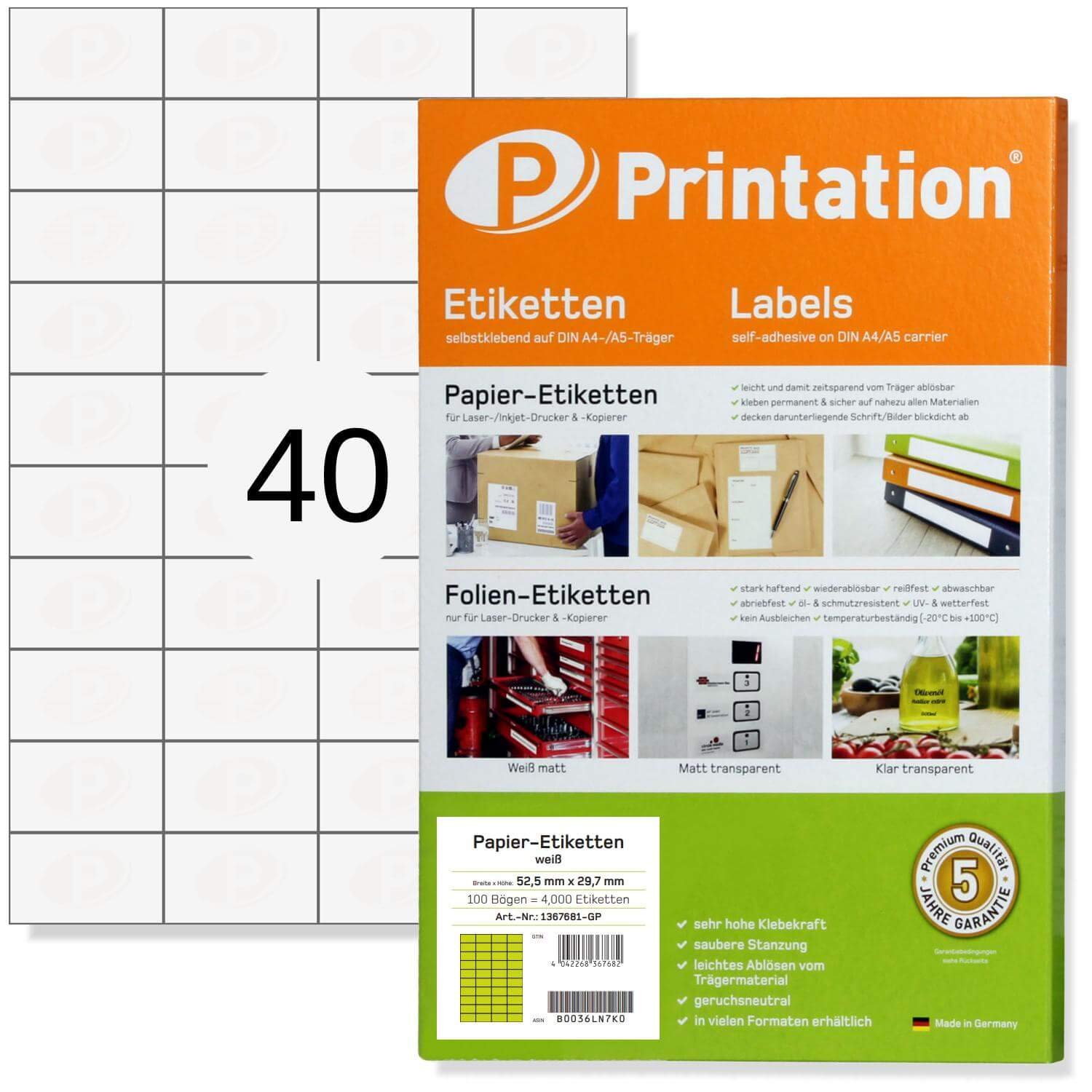 Printable Sticky Labels - White 52.5 x 29.7 mm-image-5396c851-5e79-48ee-b87e-bcf69ba1dd74-125790