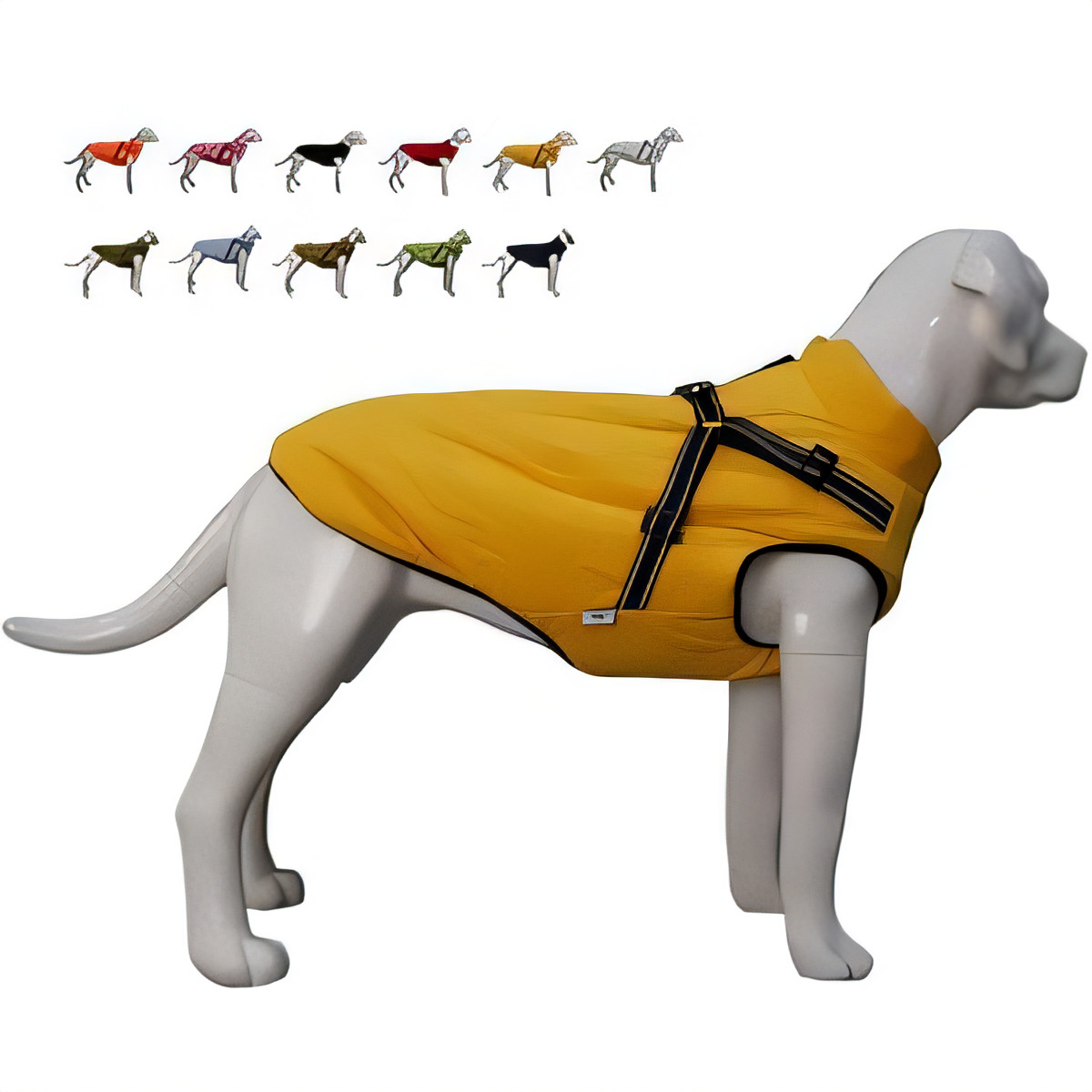 Waterproof Dog Winter Ski Vest - Yellow Size S-image-100dea05-1ec6-4d65-bd71-9272df304491-93136