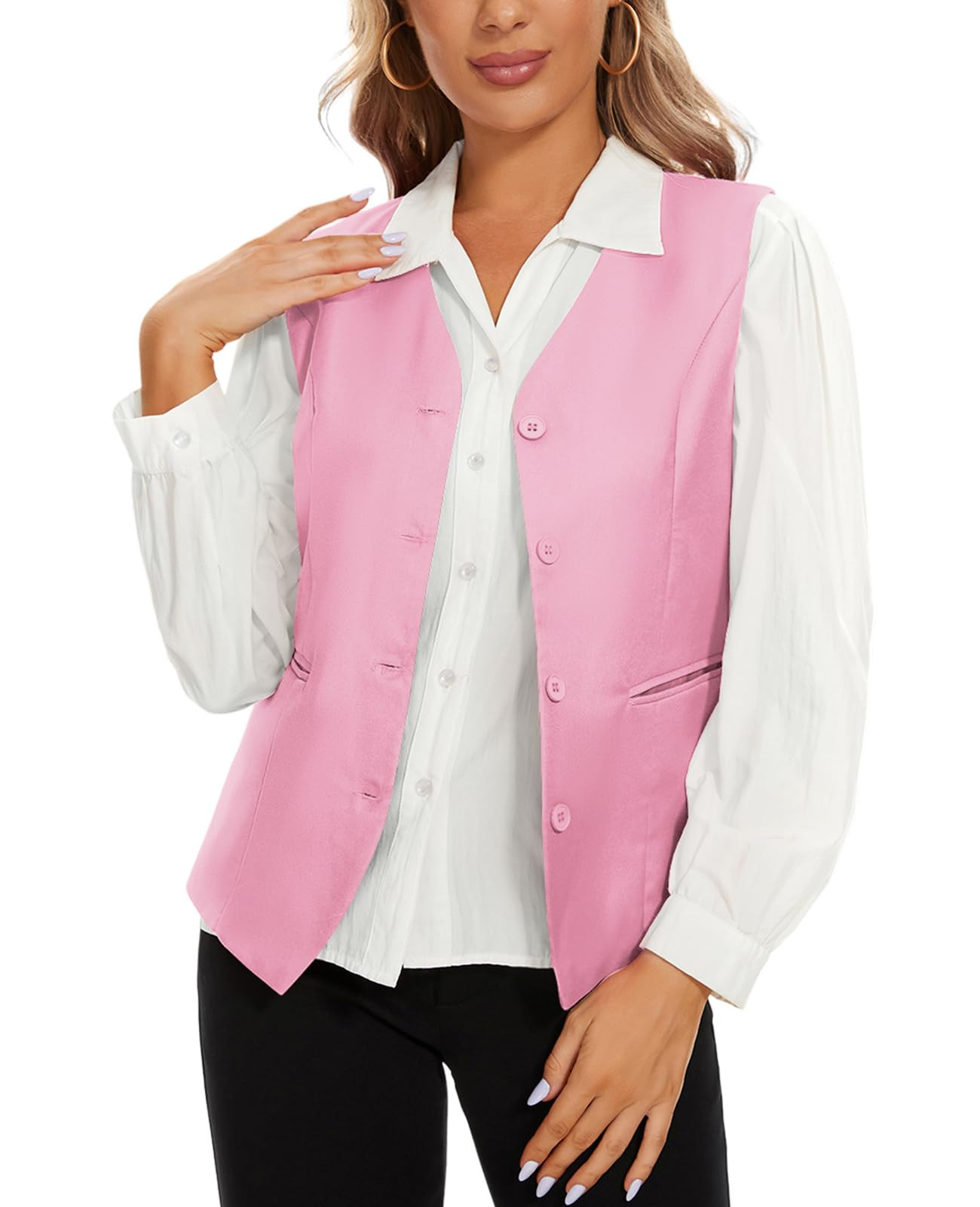 Women's Business Waistcoat - Light Pink XXL-image-615cf557-337c-4ac9-8e41-331247b2eff4-268263