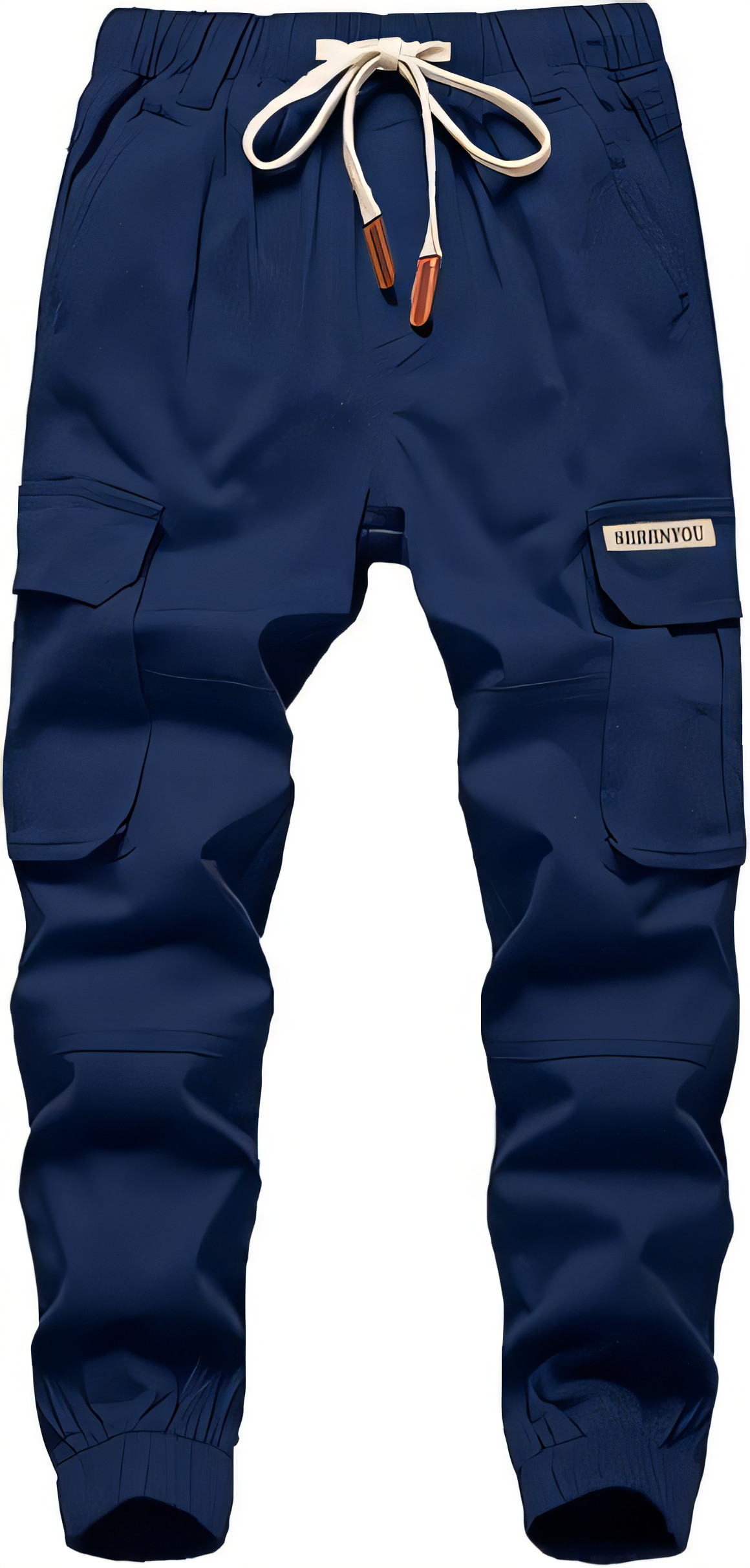 Boys Cargo Joggers Elastic Waist - Navy 7-8 Years-image-1f7b1114-7a66-4efd-8462-f64abdea2d4f-104626