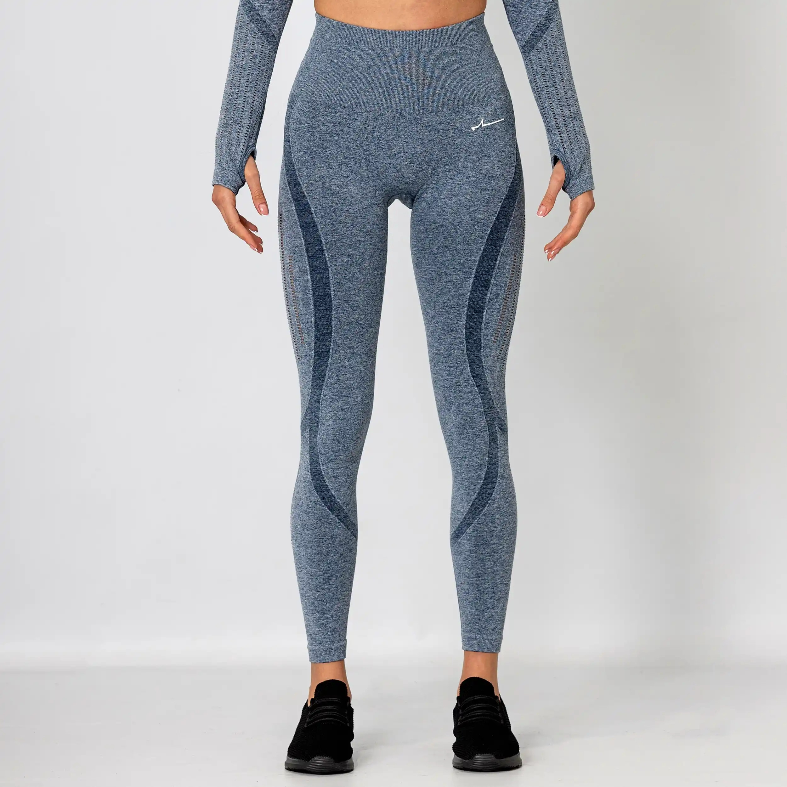Forza High Waist Leggings - Steel Blue - Medium-image-e64a2900-91ad-42f1-80be-963c52eabb81-3583