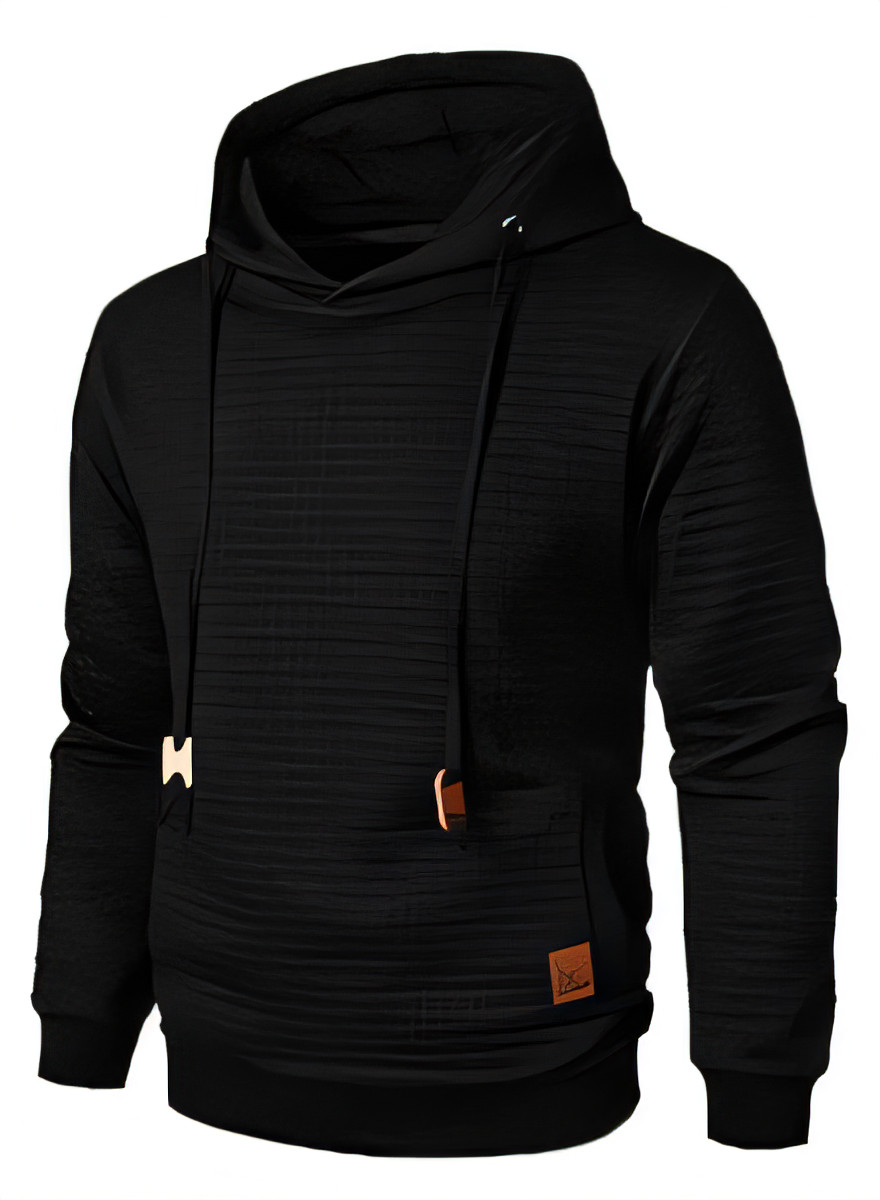 Men's Plaid Pullover Hoodie - Black S-image-f979ccb2-4afb-4c44-b6de-9c179ae95b7f-117321