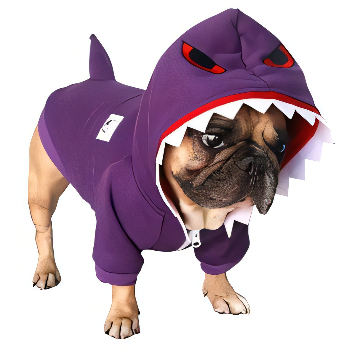 Dog Shark Hoodie Costume - Purple Medium-image-5554a648-b0ba-468e-b66f-f17bdcc1db21-121495