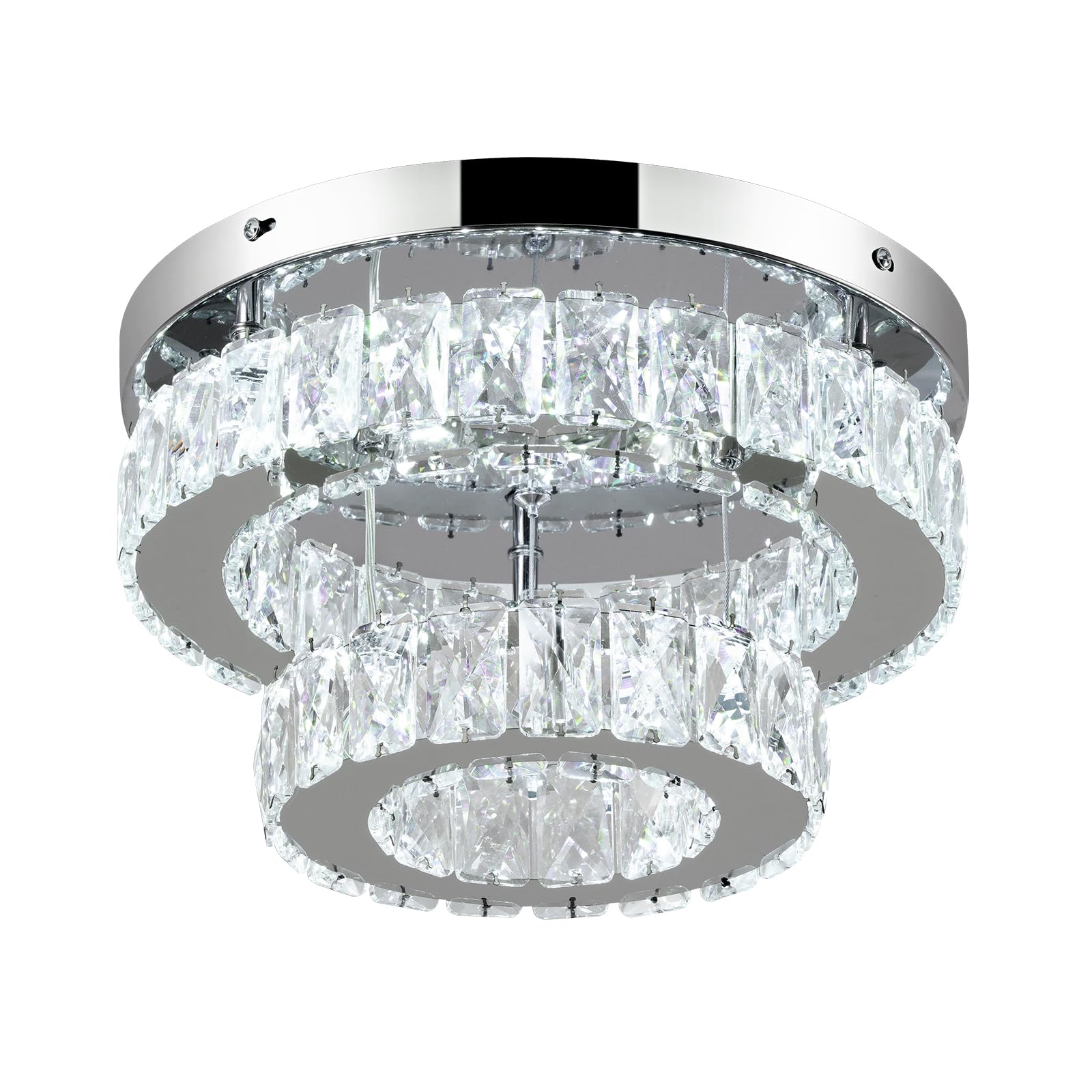 LED Crystal Ceiling Light 30W - Cool White 30 cm-image-137fcb9f-1fa5-40af-9831-55e9a209ccf4-4046