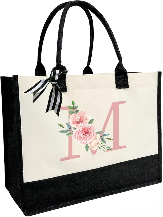 Initial Canvas Tote Bag - Pink Letter M-image-fed68608-523e-45af-bc6b-f0e2ac62063d-111767