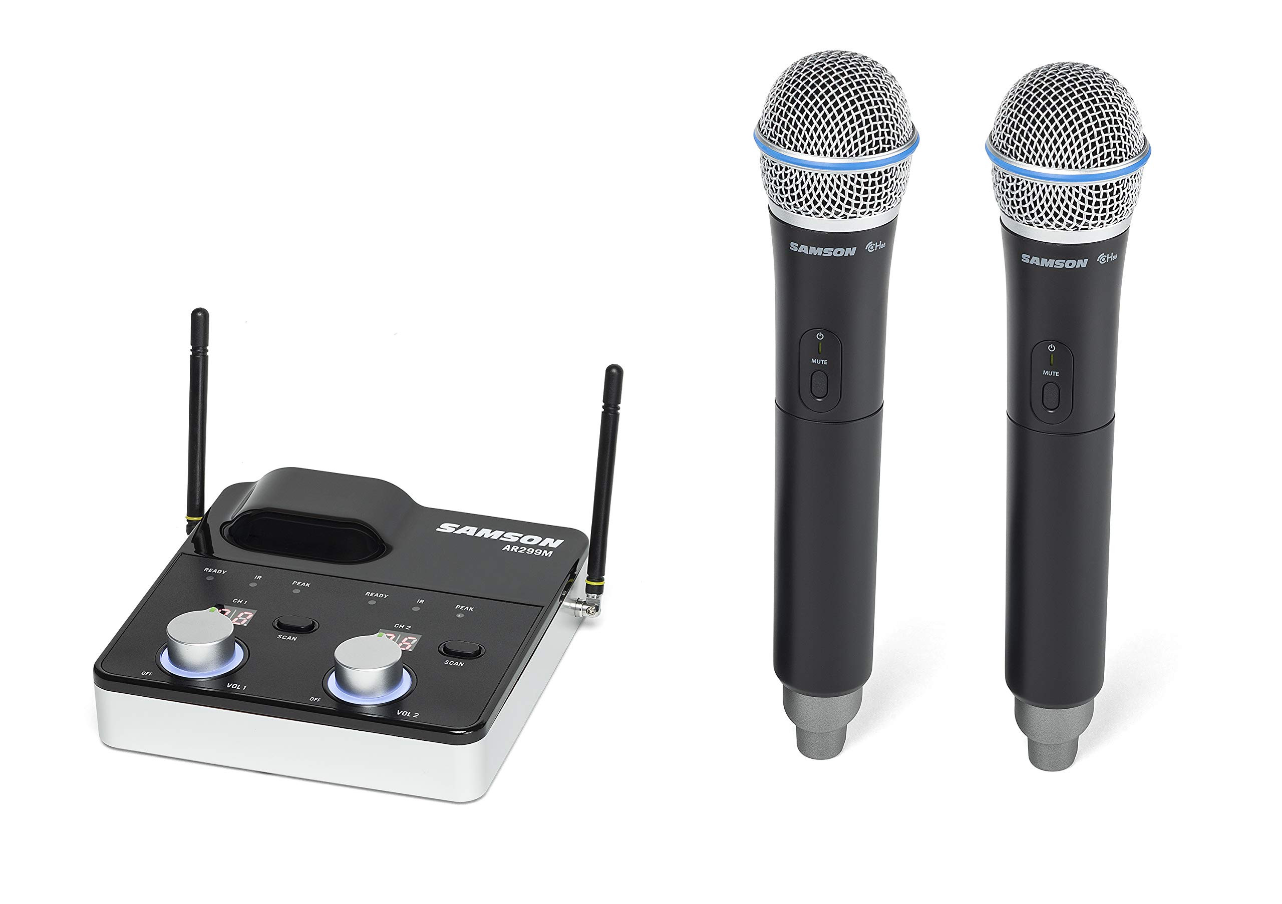 Dual Handheld Wireless Microphone System - Black-image-60f575db-8110-45ff-8ccd-b107ece88b1b-1648