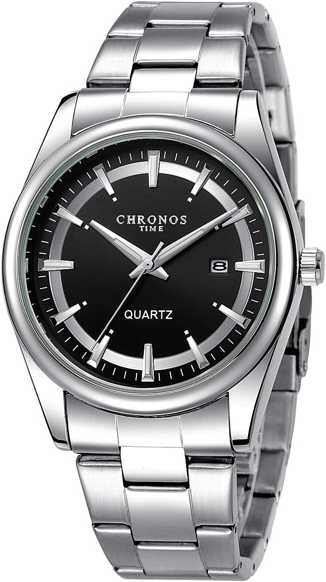 Men's Stainless Steel Watch - Silver Black CH12-image-924bc9a6-d75f-4d16-915f-2a9a67b0562a-111464
