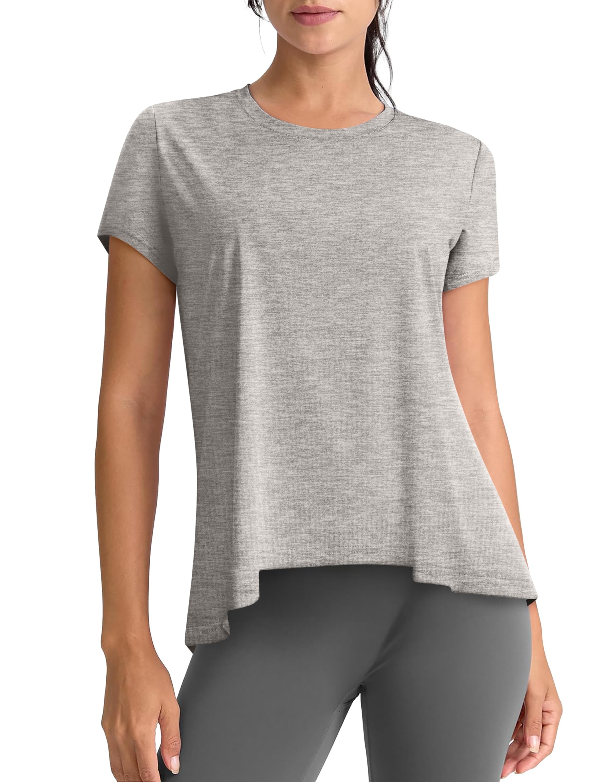 Women's Sports T-Shirt Loose Fit - Grey S