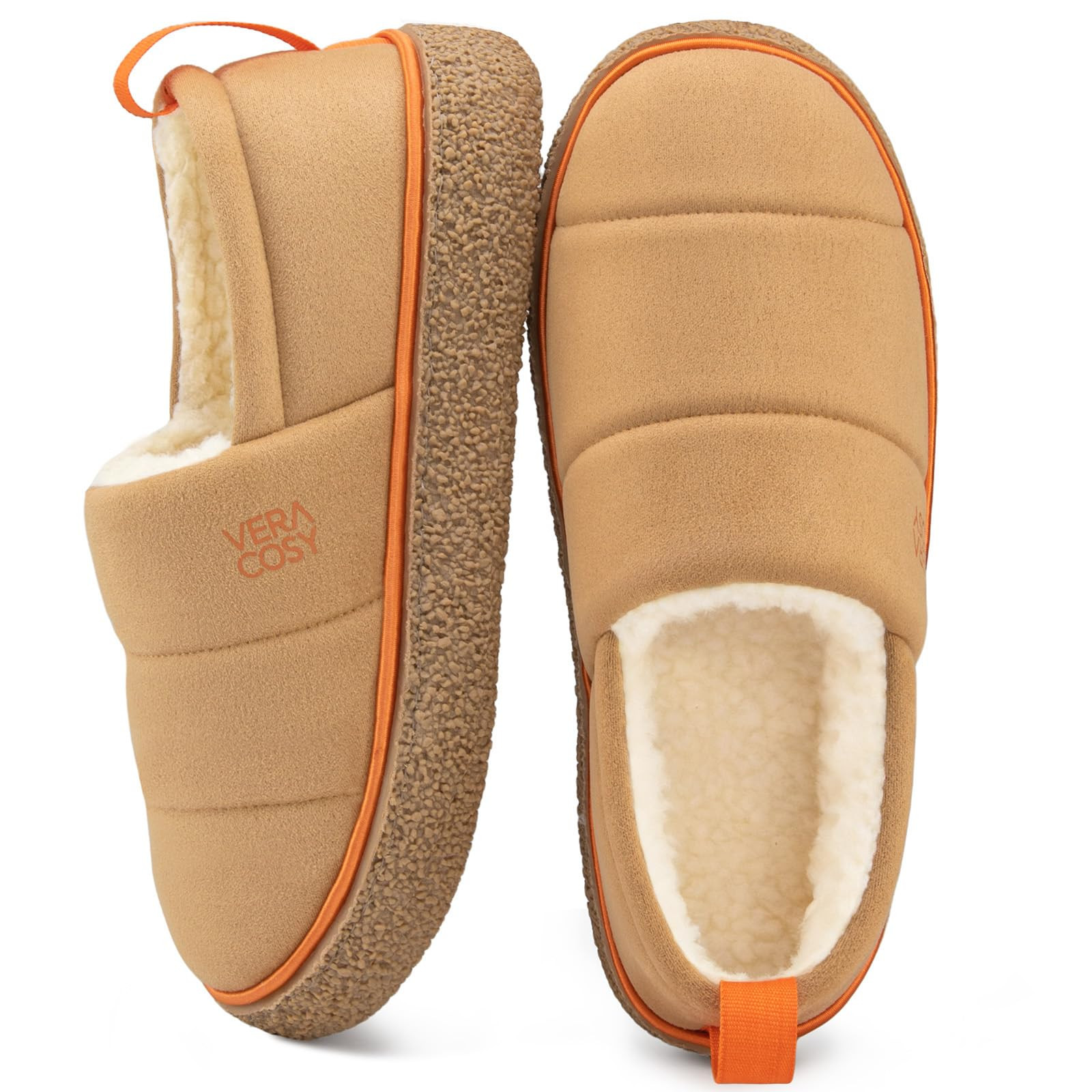 Women's Quilted Slippers - Tan UK 9-10-image-9ef620fa-a09f-4a83-b847-0c71f0bf9ca8-3959