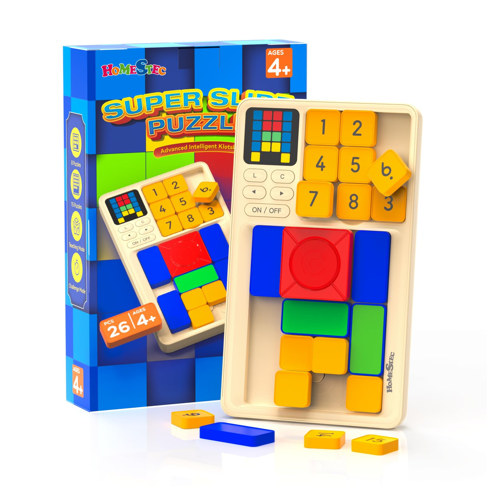 Sliding Puzzle Game STEM Logic Toy - Cream Magnetic Chess Board-image-bd9a51ca-b6c8-4f13-809d-4877a25c9ca1-134700
