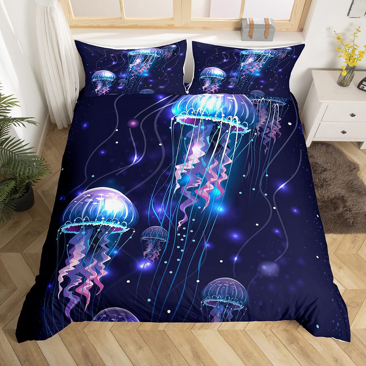 Jellyfish Duvet Cover Set - Multi 23 King