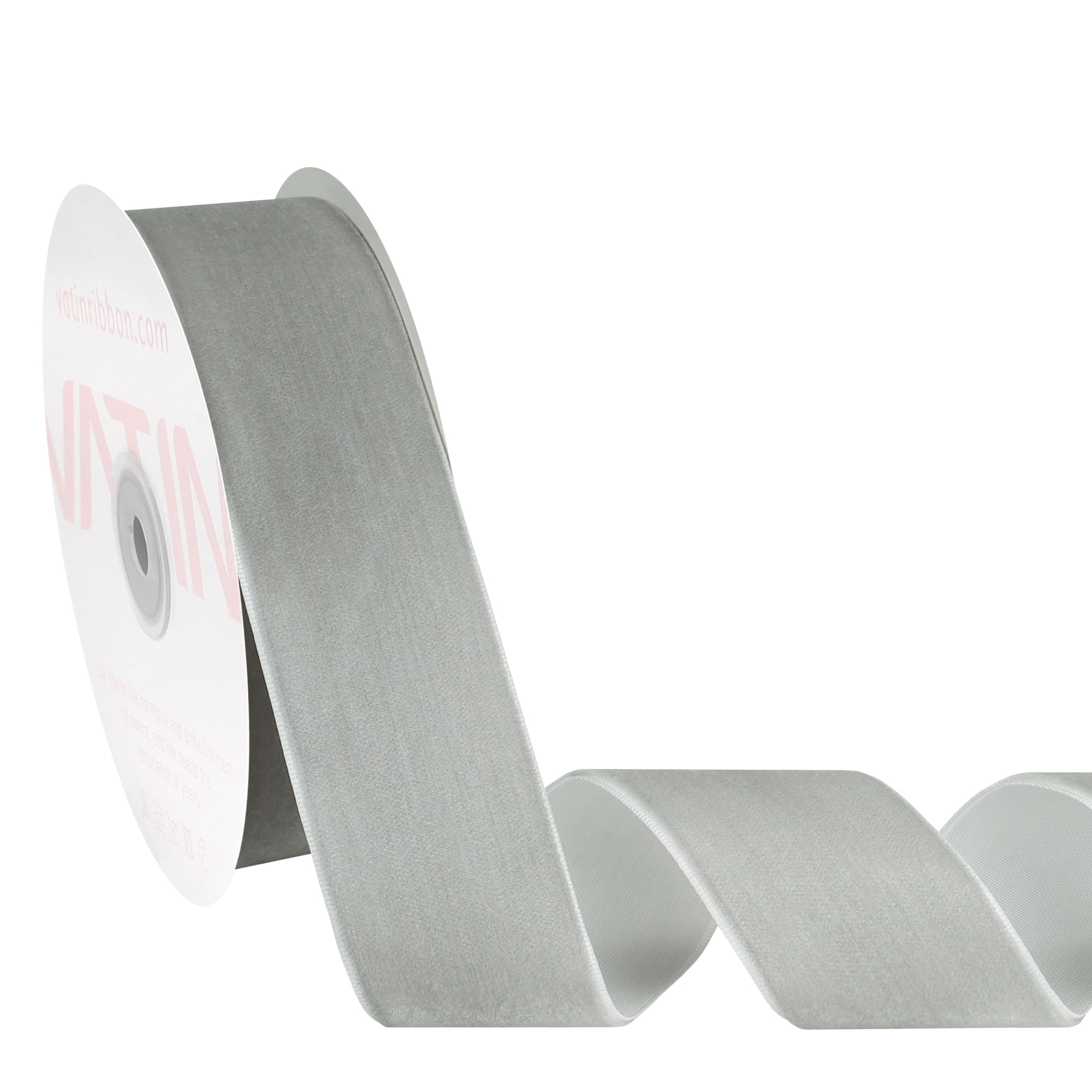 Velvet Ribbon 38mm for Crafts & Wrapping - Silver 38mm-image-03482a1f-b4eb-4f10-af59-a3152006c9fb-126092