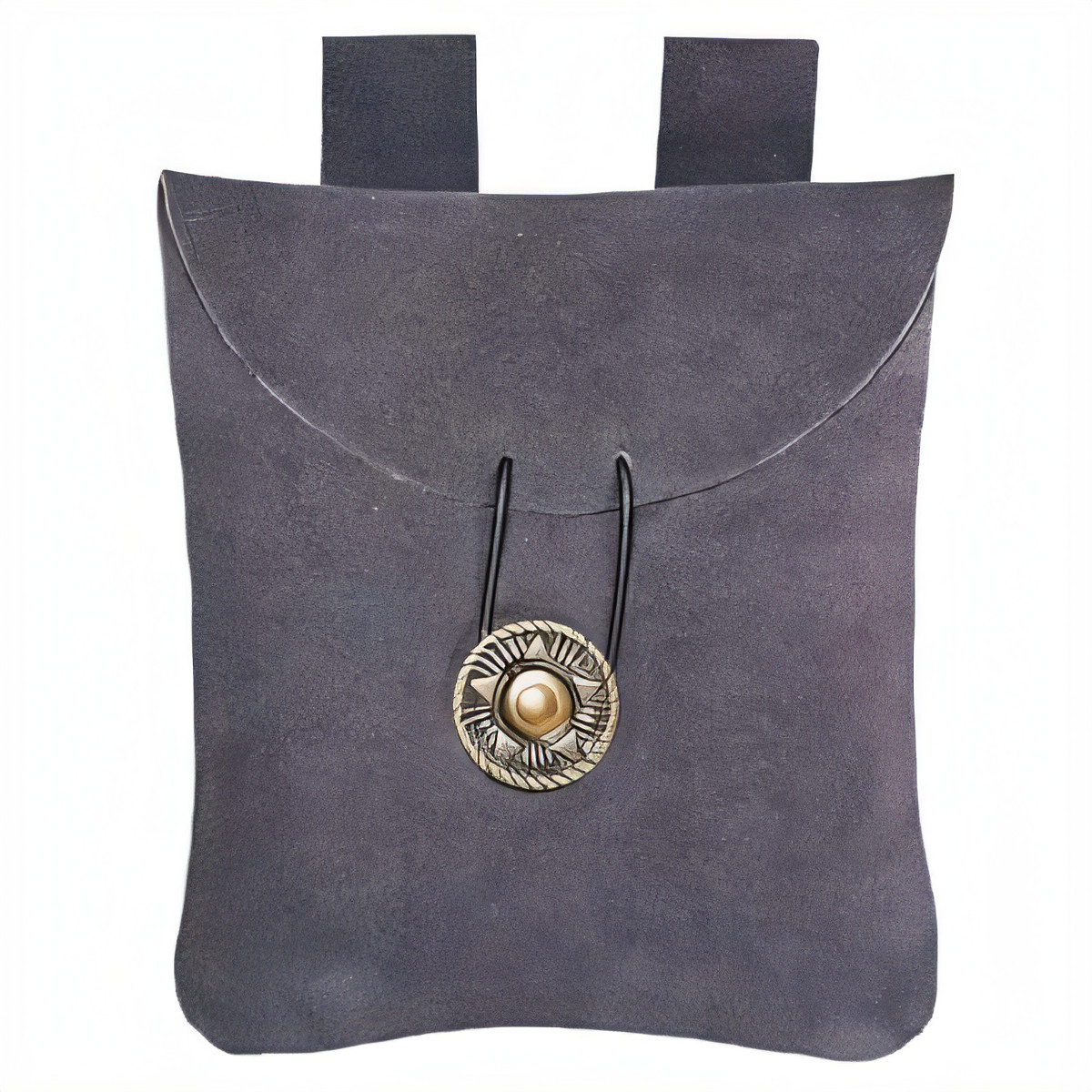 Suede Medieval Belt Pouch - Blue 5.5in x 5.1in-image-b9ba1291-4f7e-483a-af4a-d6d821b38c53-110956