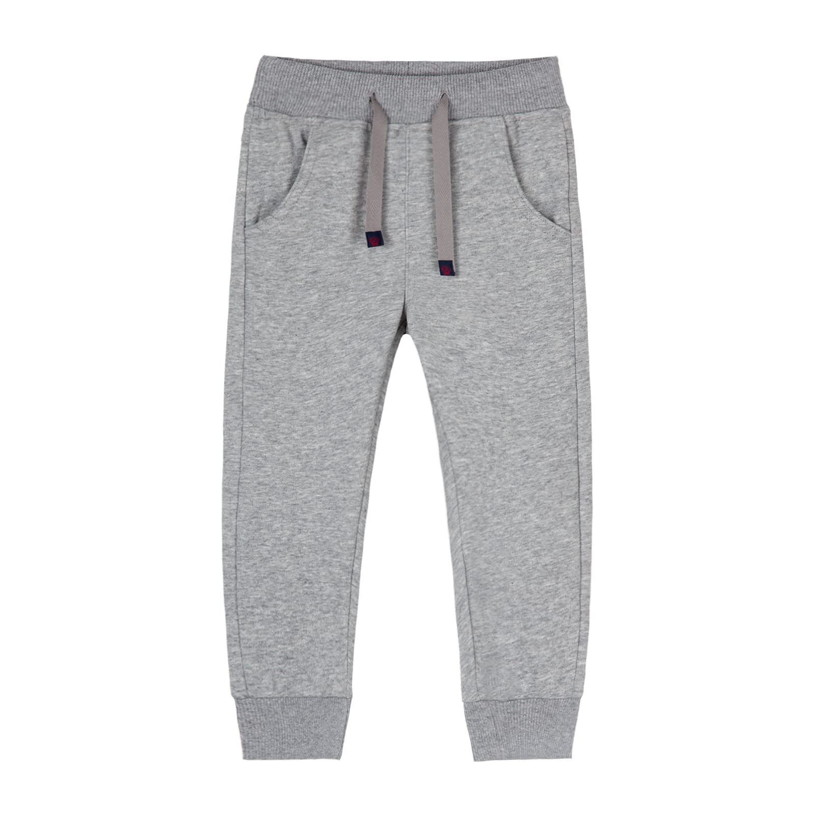 Boys Cotton Jogger Sweatpants - Grey 7-8 Years