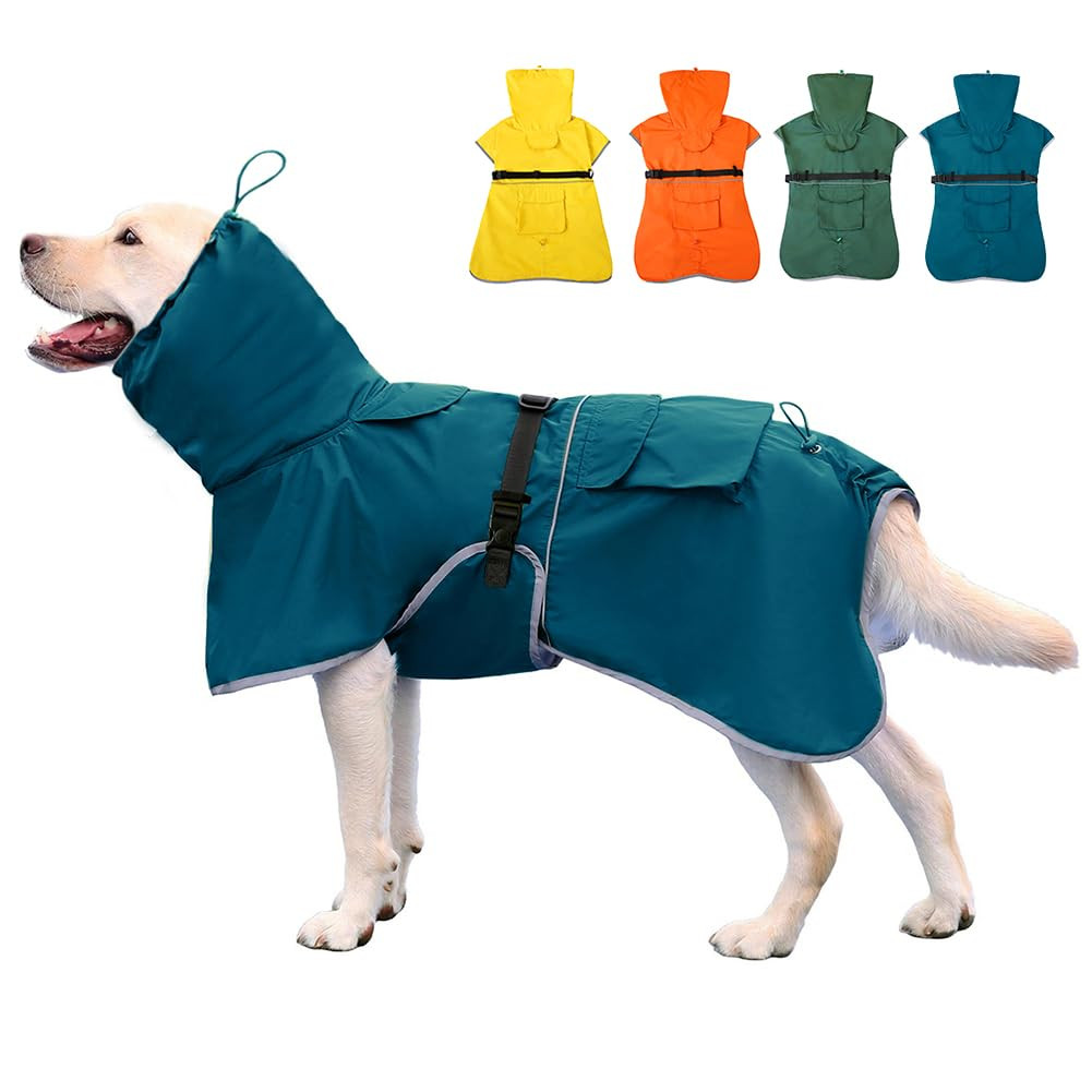 Dog Raincoat Waterproof - Blue 2XL-image-b124dcb2-e9ea-4af2-a66d-d5b4e296c849-138090