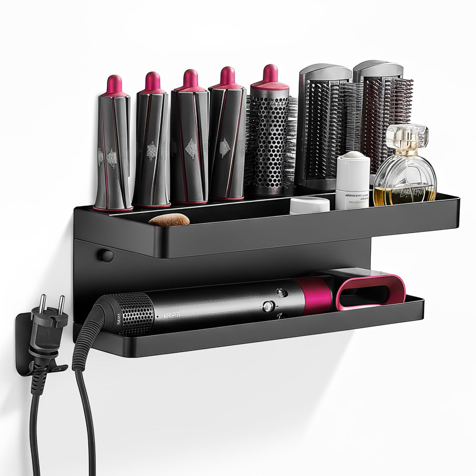Hair Dryer Holder for Dyson Airwrap - Black 38x14x13cm-image-b07dcbfb-b091-4fb3-a048-f07135887e2b-135175