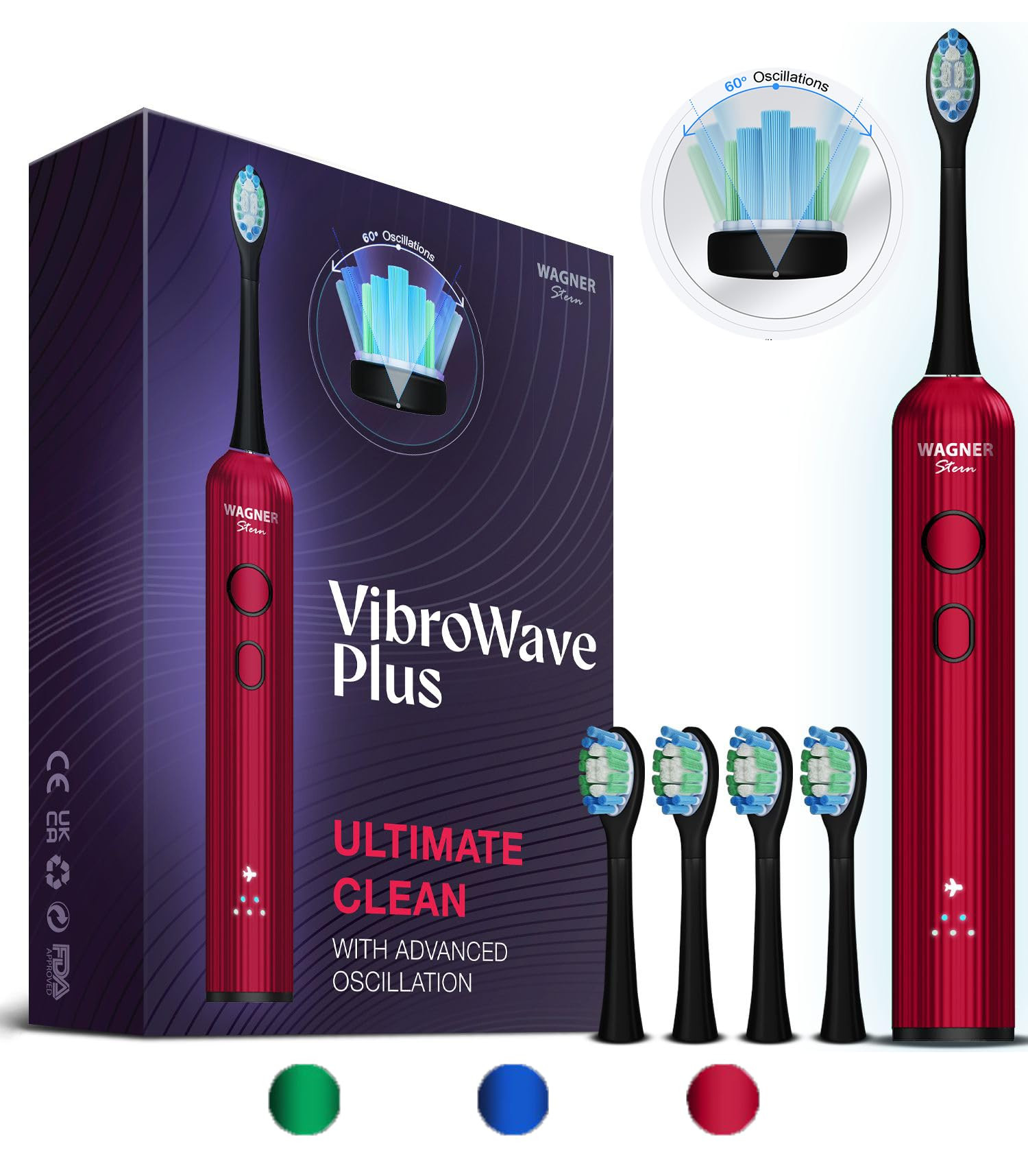 Sonic Electric Toothbrush 3 Modes - Red Velvet 1 Count-image-e3411668-c903-4983-acf3-205dc300e70e-136801