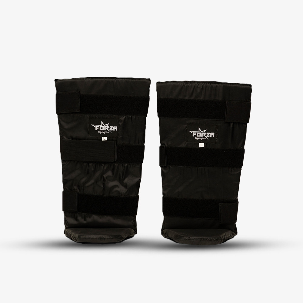 Forza Shinpads Adult Cotton Padded - Black - Small-image-cbf26ef8-5a8d-4693-8620-3697cfd0aeec-268473