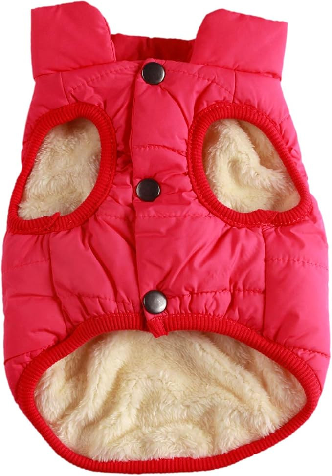 Fleece Lined Dog Jacket - Pink XXXL-image-5f25a2fa-67ef-473d-a440-de7c099bae3f-126082