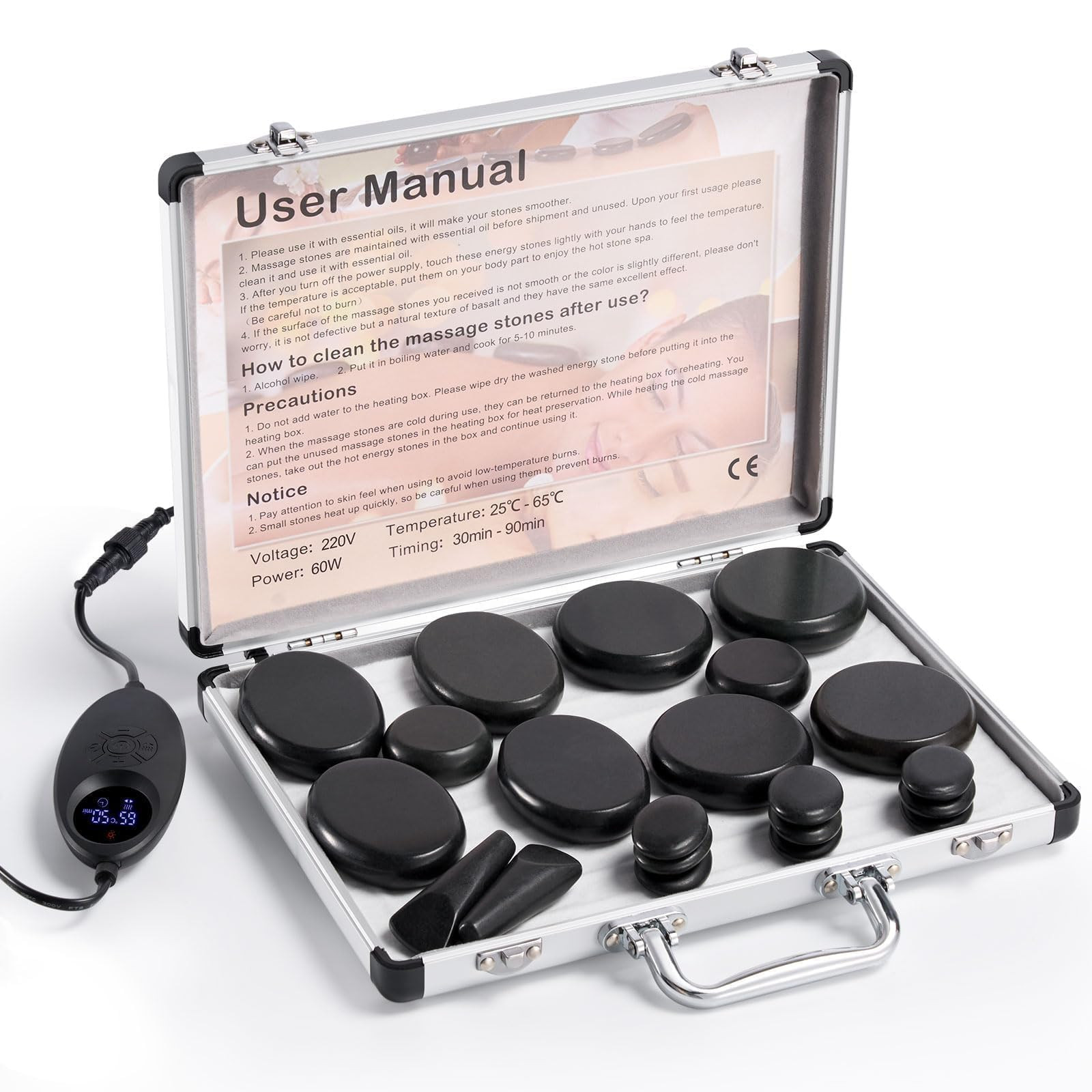 21-Piece Hot Stone Massage Set with Heater - Black-image-a04026c3-24f9-451e-9a3c-05d21a6b1687-1150