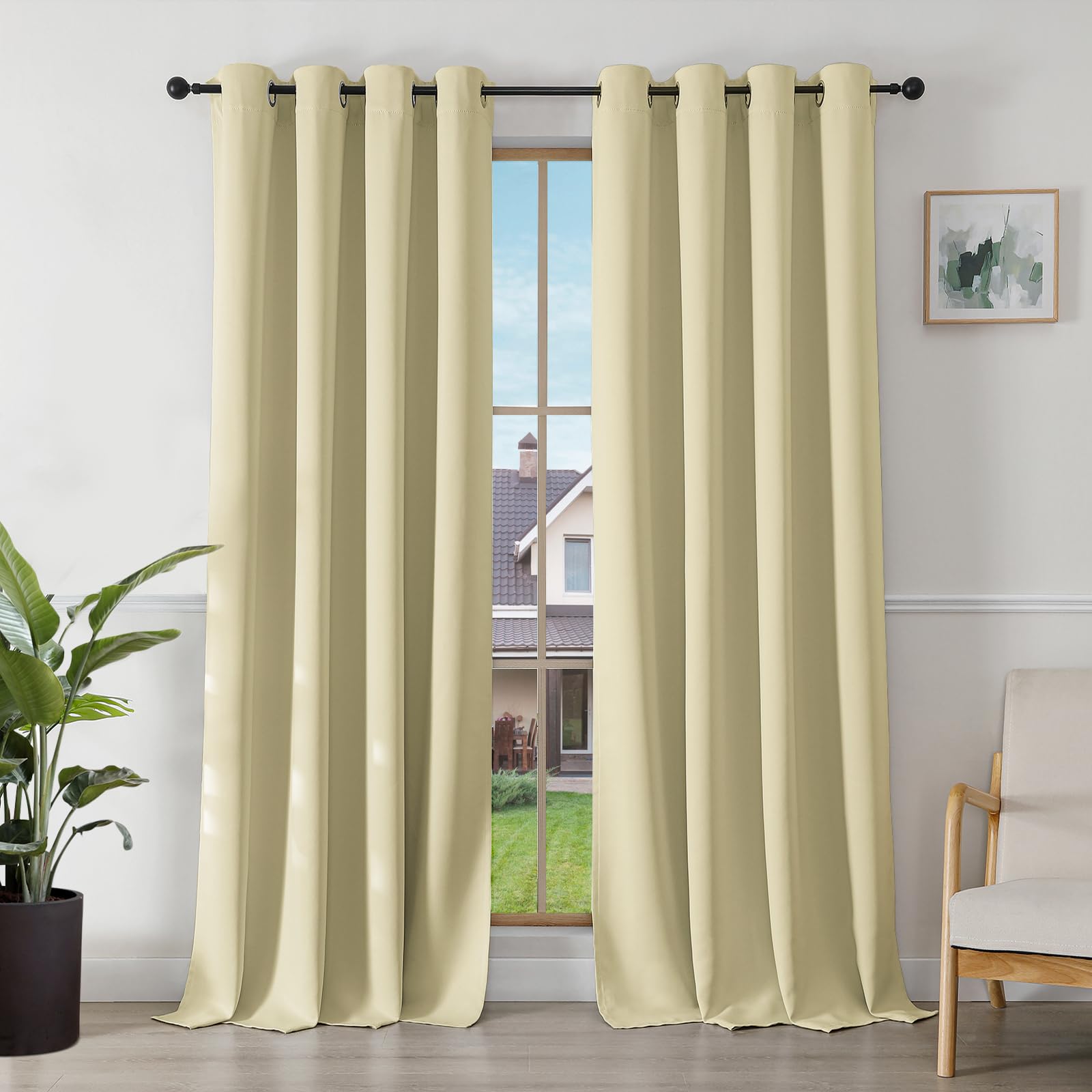 Blackout Curtains - 55 x 94 Inch Beige-image-636c97ad-7033-4503-b7f1-9ebdabb63811-93565