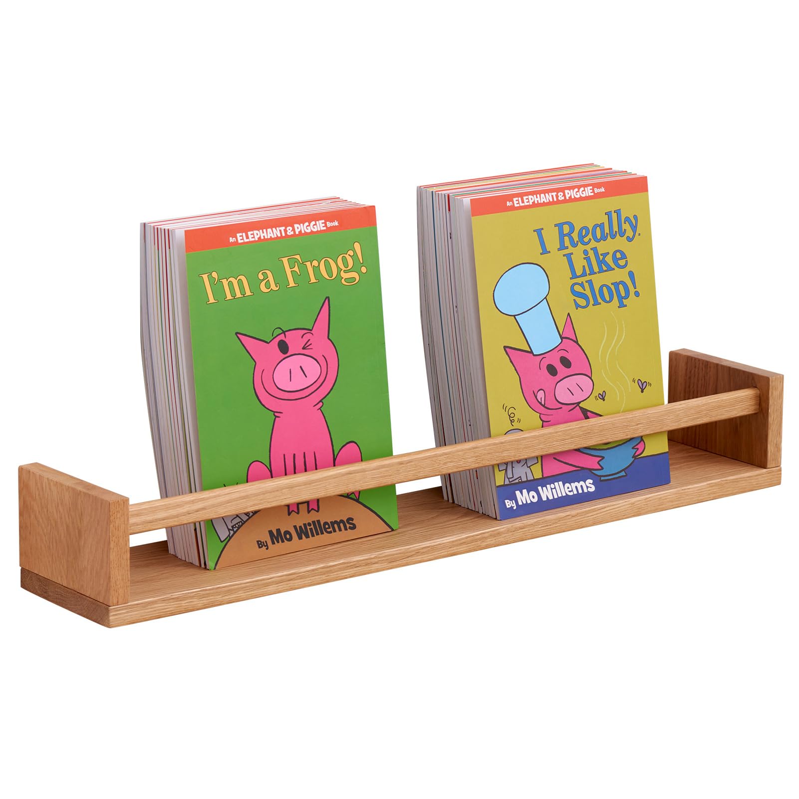 Solid Oak Floating Shelf 60cm, Wall-Mounted Display Ledge for Nursery, Living Room, Bedroom Décor-image-f1f4fe26-5ac6-4903-ad7e-70c9467518ef-79691