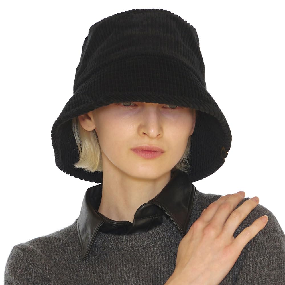 Corduroy Bucket Hat Adjustable - Black One Size-image-ba1d9bc6-7a1e-4545-abcd-7afd8cb47daf-111825