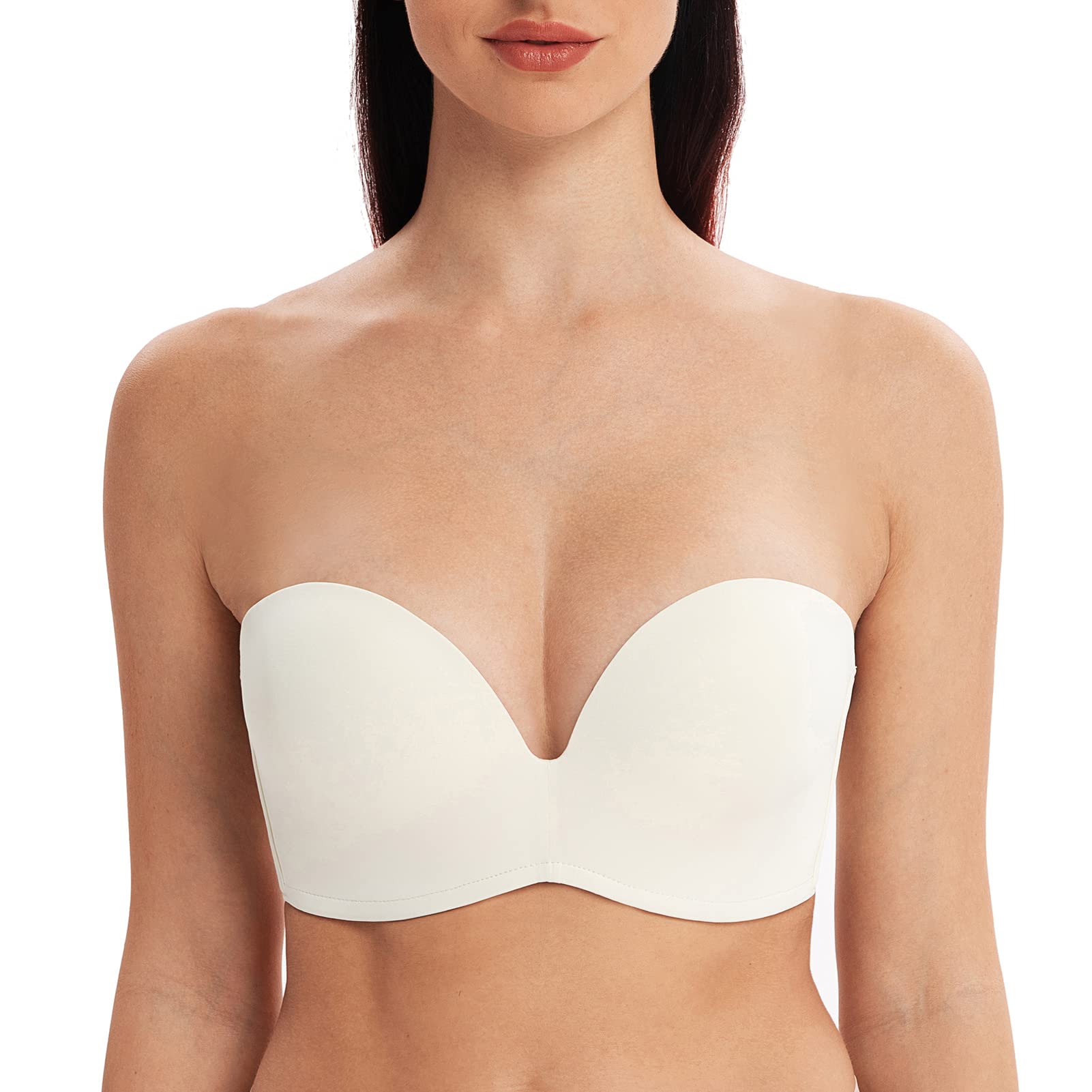 Women's Strapless Push Up Bra - Off White 36A-image-27b70cf3-a413-4861-bafb-6a4826a1dd96-115139