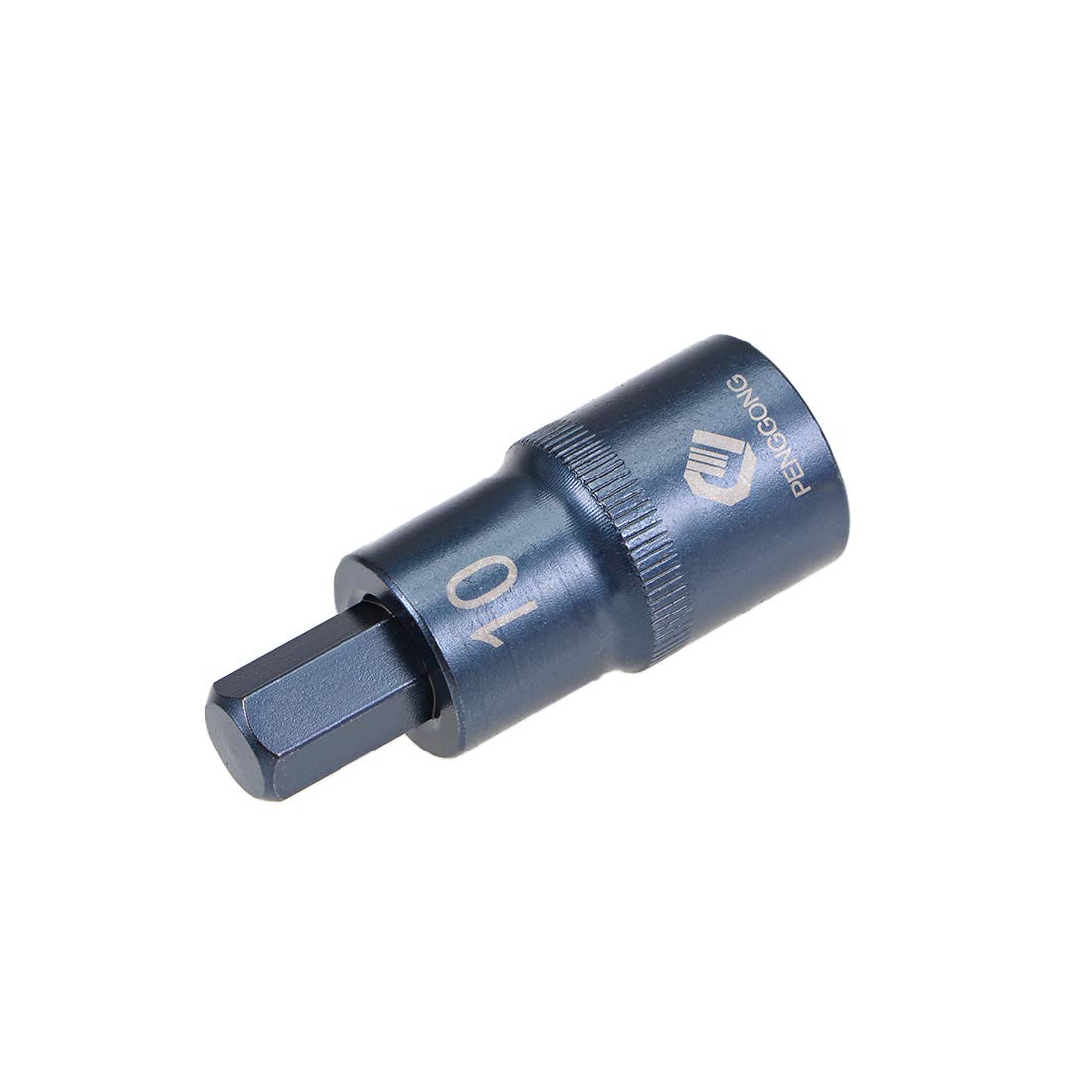 1/2" Drive x H10 Hex Bit Socket, 10mm, S2 Steel, CR-V, Blue, 2" Length-image-c1db5319-c006-4706-a890-9e94b428e7a3-60449
