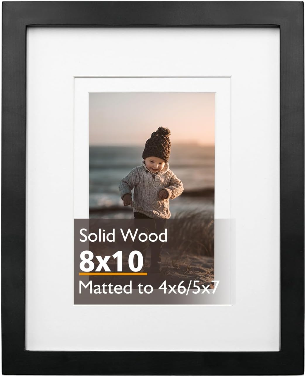 Black Wood Picture Frame 10x8 with Acrylic Plexiglass-image-f554054f-39b2-4afa-bdf4-28cb2b63be81-52791