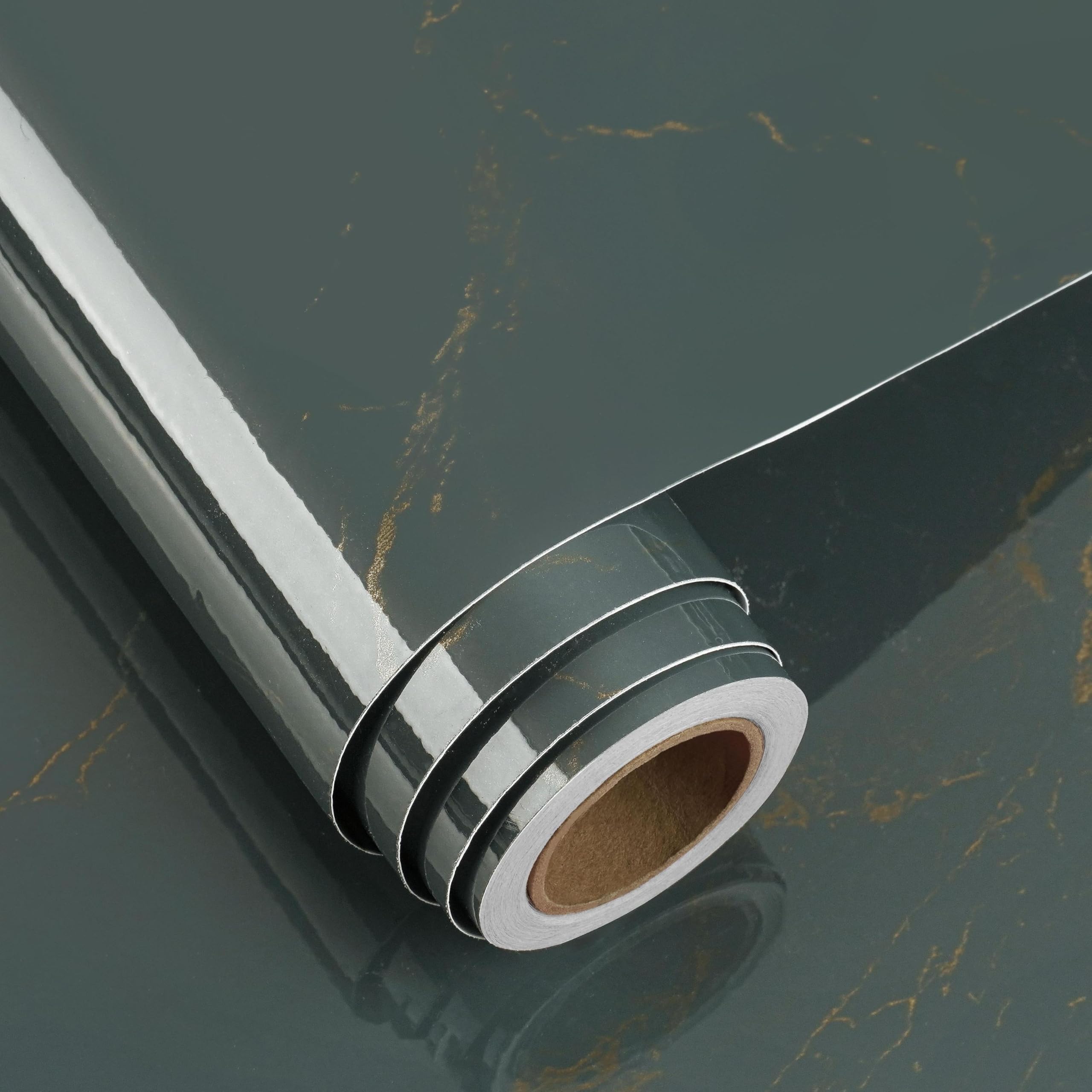 FunStick Green & Gold Marble Peel and Stick Wallpaper, 30CM×5M - Easy Removable Vinyl Wrap-image-9ce4670d-5dfd-40fc-9e53-4b74810f698a-53792