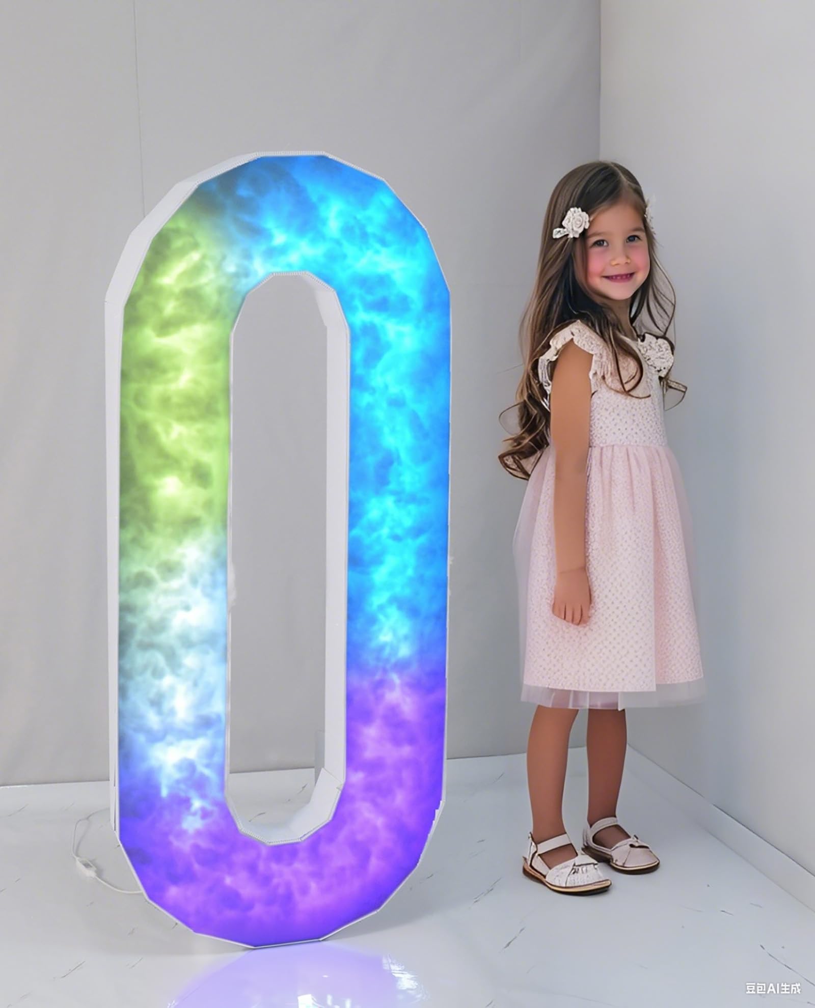 Light Up Number 40 Marquee - Colourful 4ft-image-b602a13d-a5f8-4077-8cf7-ca29f20cbff8-121231