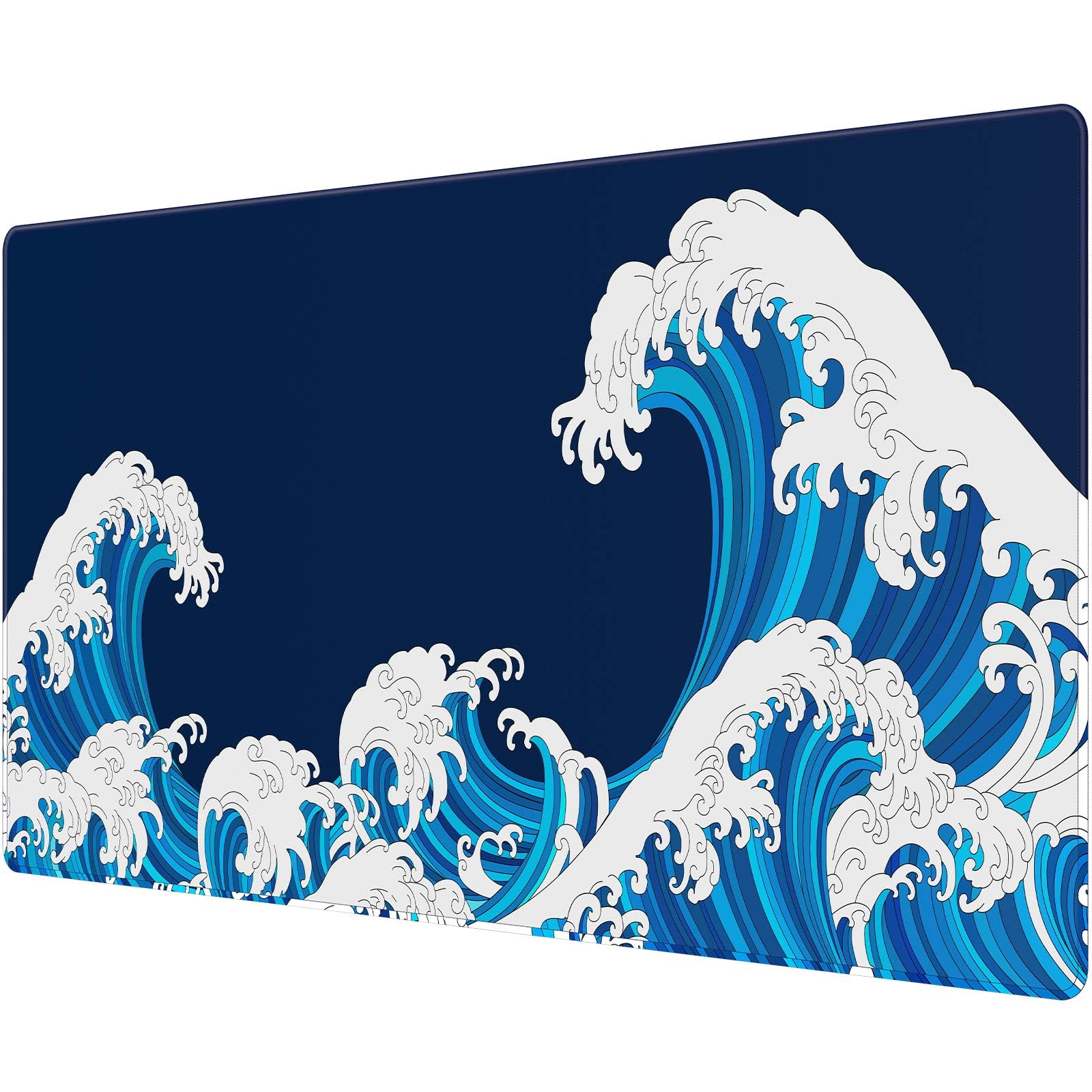 Large Blue & White Sea Wave Mouse Pad Desk Mat 900x400mm Non-Slip Rubber Base-image-482837d4-db3a-47fc-a8e7-01cadb0dcde8-57559