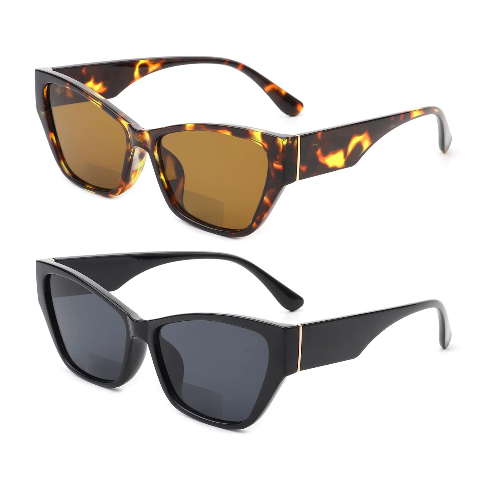 Women's Bifocal Reading Sunglasses 2 Pack - Black & Tortoise M-image-d15d509d-43bc-42e6-9453-cc8f3c0ee54e-104590