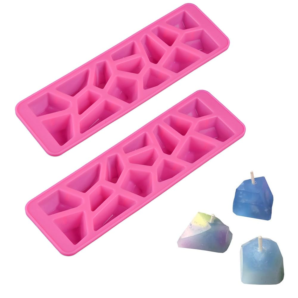 Irregular Gem Stone Resin Molds - Silicone for DIY Soap & Candle Making (2 PCS)-image-efeafa18-2f98-459a-bdd8-27818df8dd0f-56396