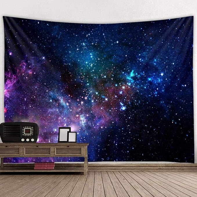 Psychedelic Galaxy Constellation Tapestry, Hanging Decor 150x150cm-image-d0e66222-51fc-47e0-b6a6-2332c13ed4cf-53994