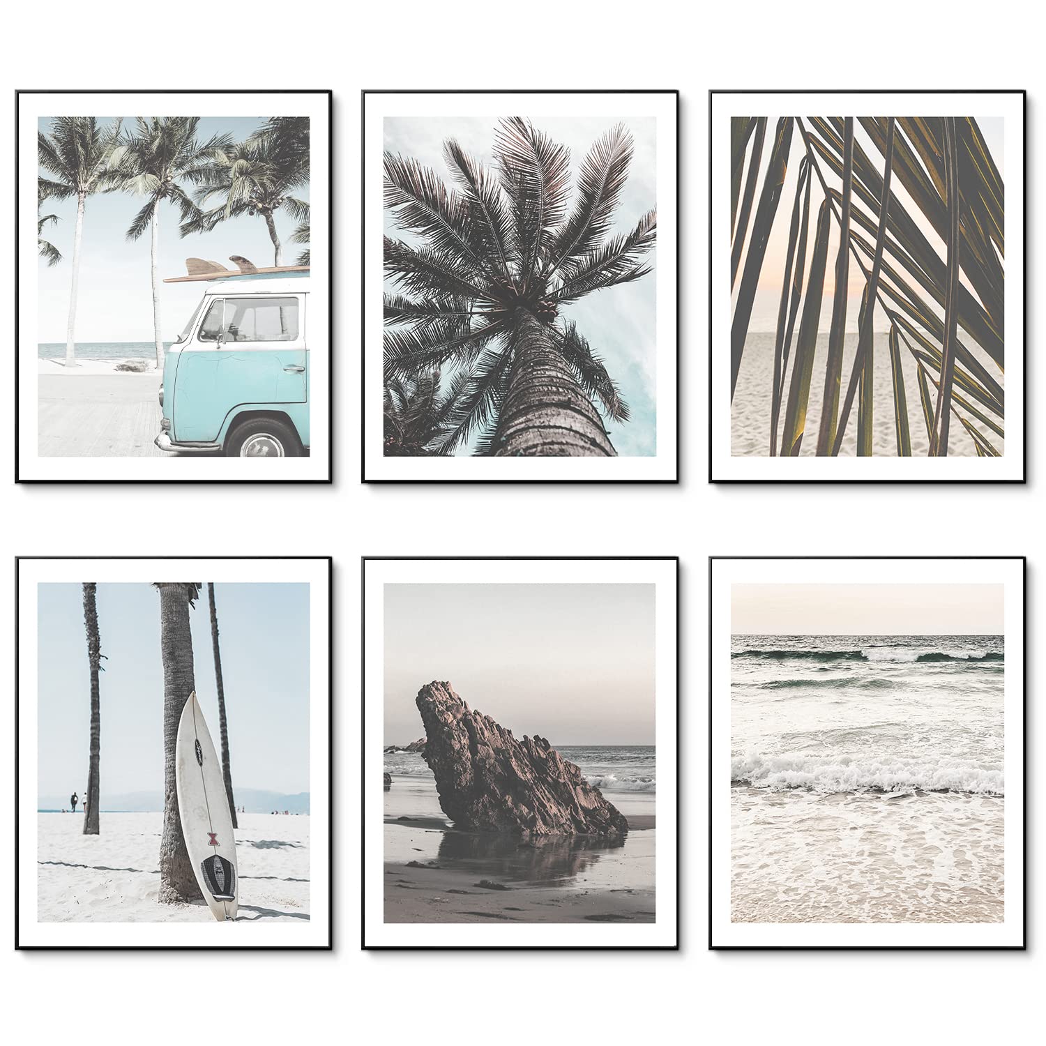 Beach Wall Art Set of 6 - Seaside Art 11"x14" UNFRAMED-image-c6875ded-4c20-4819-a3f8-7e7c601bd06b-114558