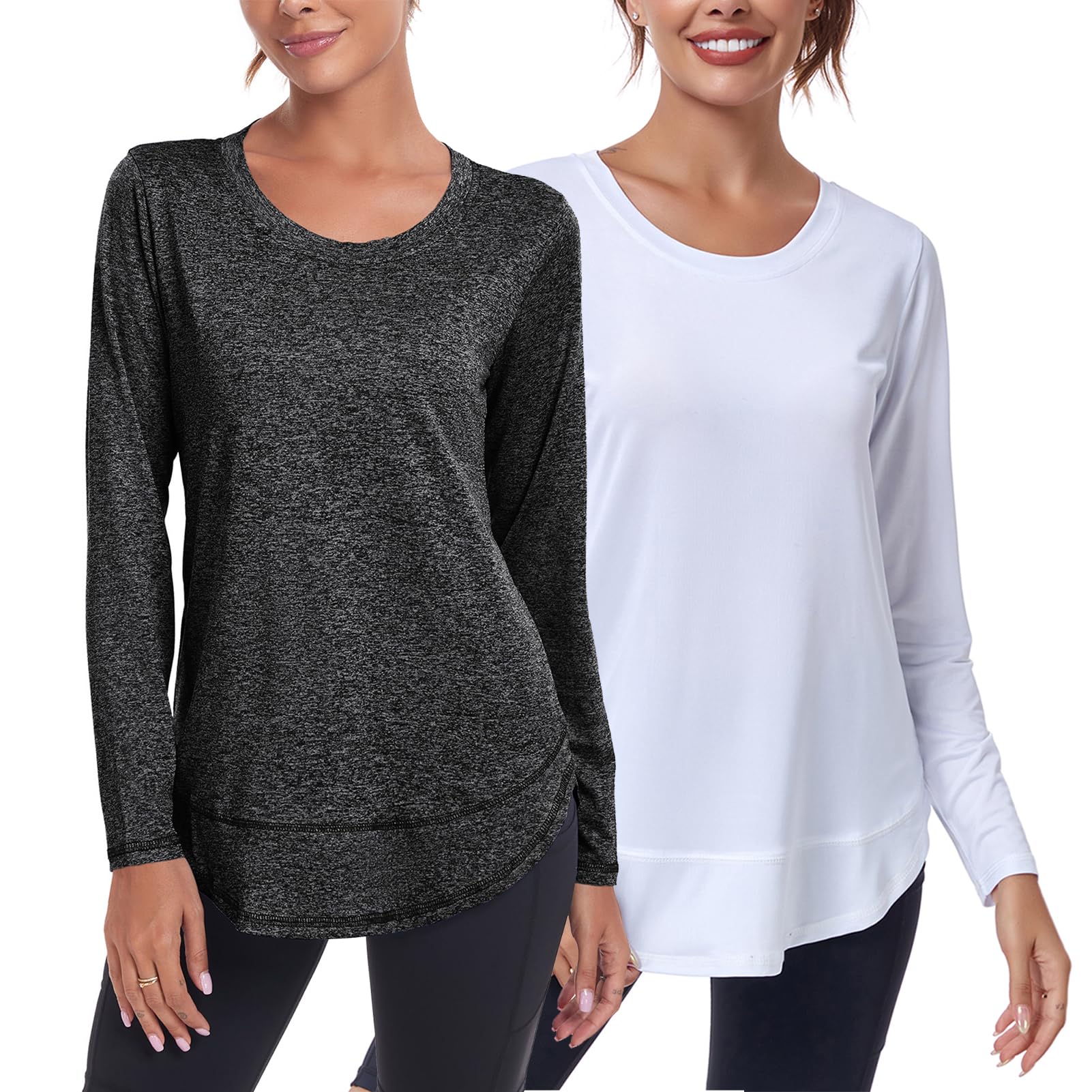 Women's Sports Top Quick Dry - Black+White XL-image-eb182329-1666-45c7-9cf3-2750965ee61e-122370