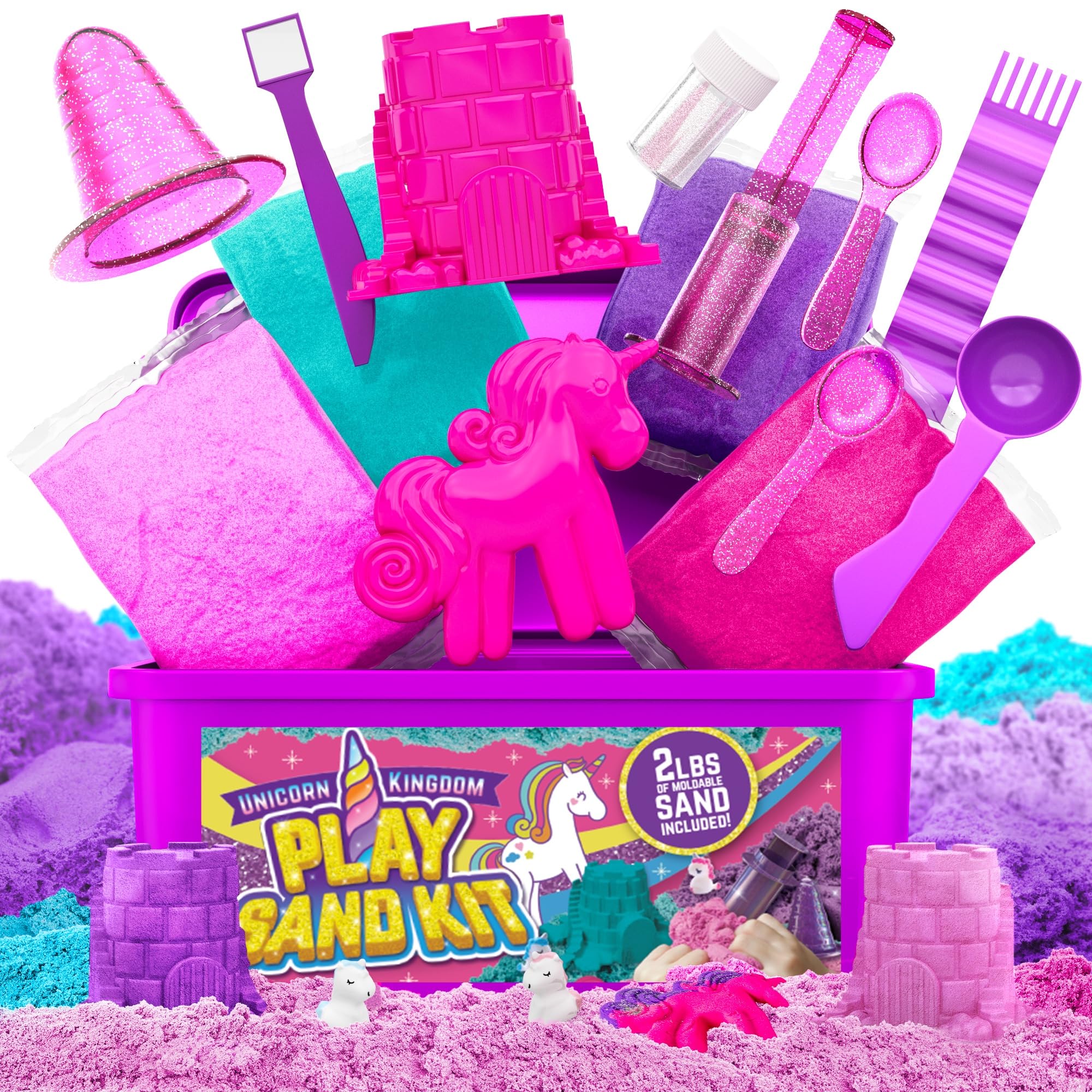 Unicorn Sand Craft Kit with Tools - Pink Purple Large-image-d7916938-c5c0-4a66-a227-438d904e8553-115704