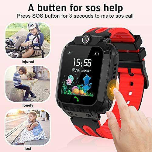 LDB Kids SmartWatch, Waterproof LBS/GPS Tracker, Touch Screen SOS